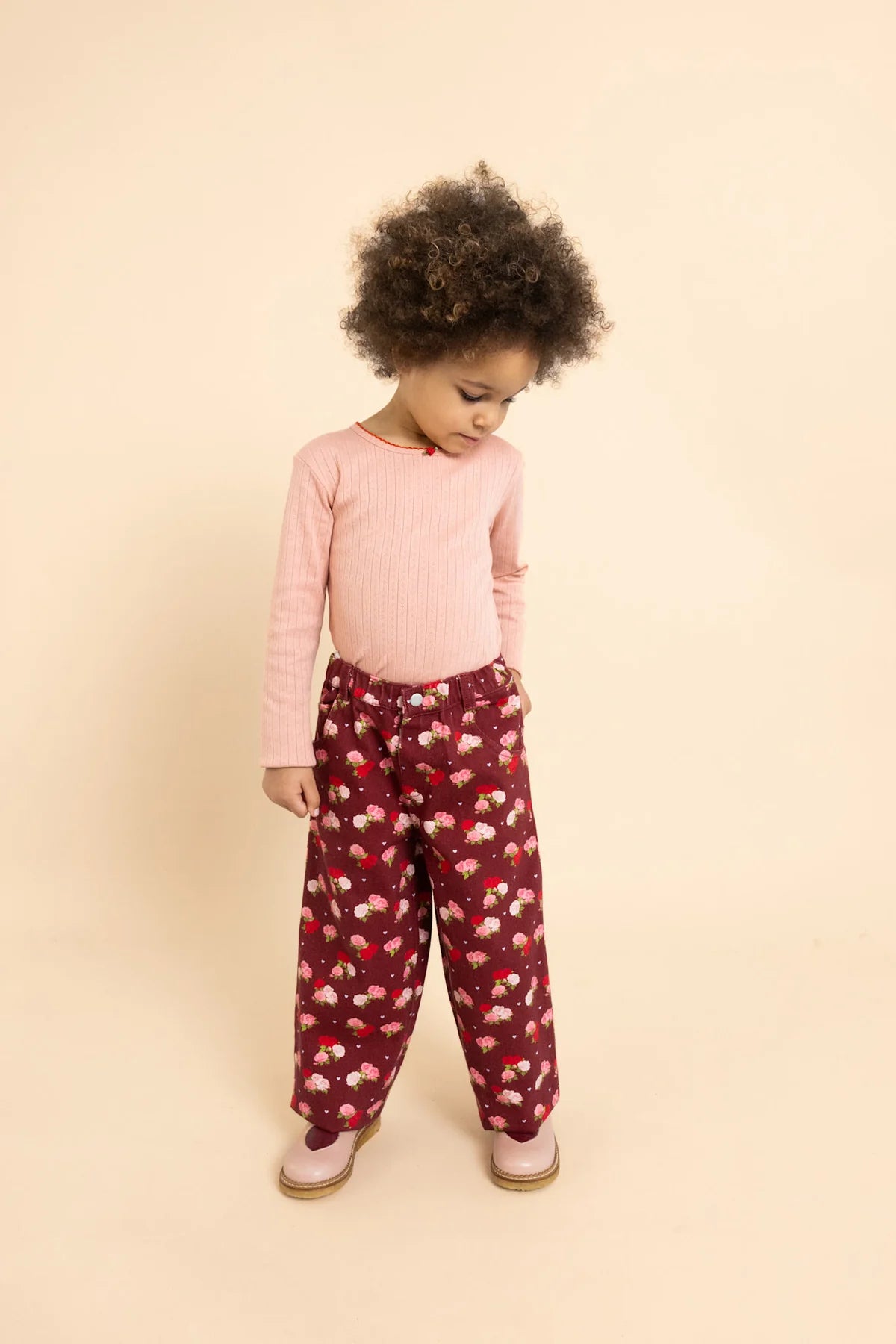 Liva Pointelle Blouse - Warm Pink