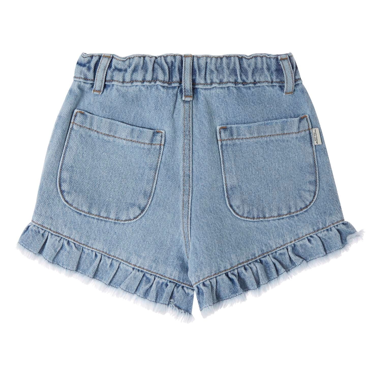 Girl’s Blue Denim Shorts - Blue