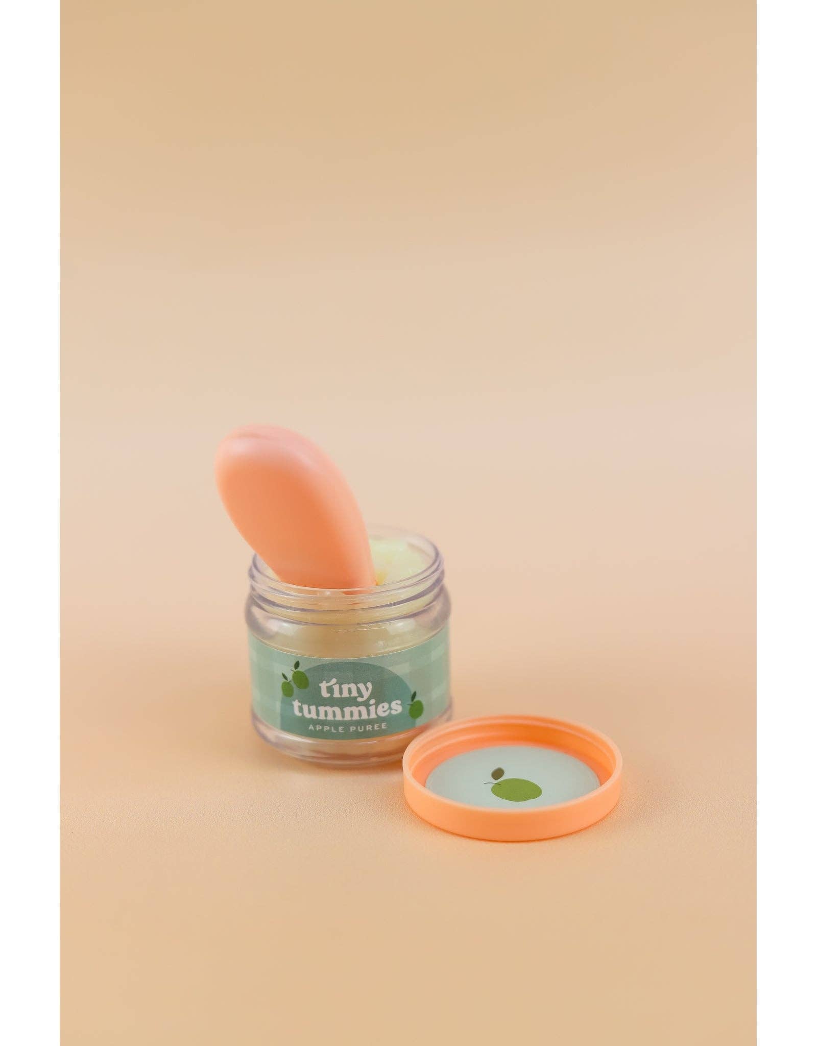 Tiny Tummies - Apple jelly food - Jar and spoon