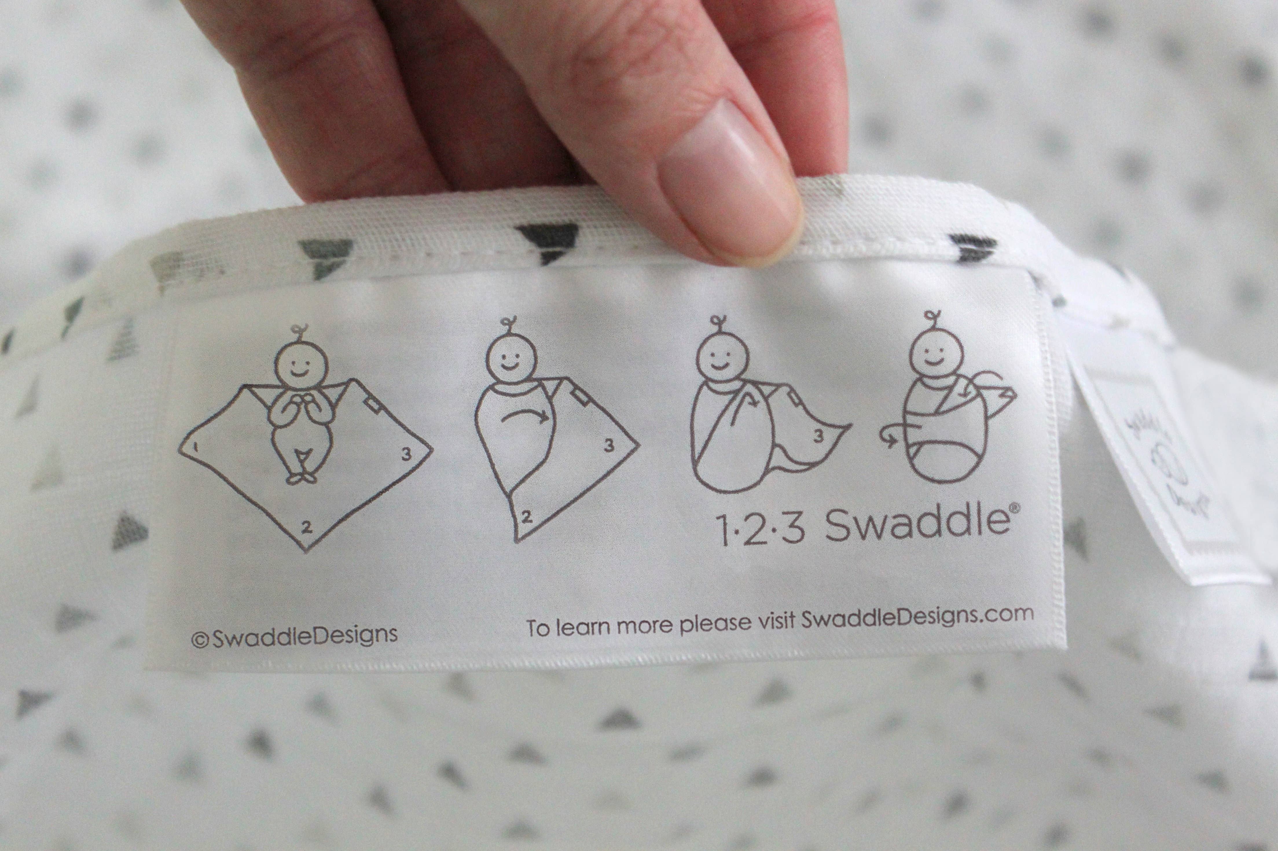 Muslin Swaddle Blankets, Set of 4, Pure White