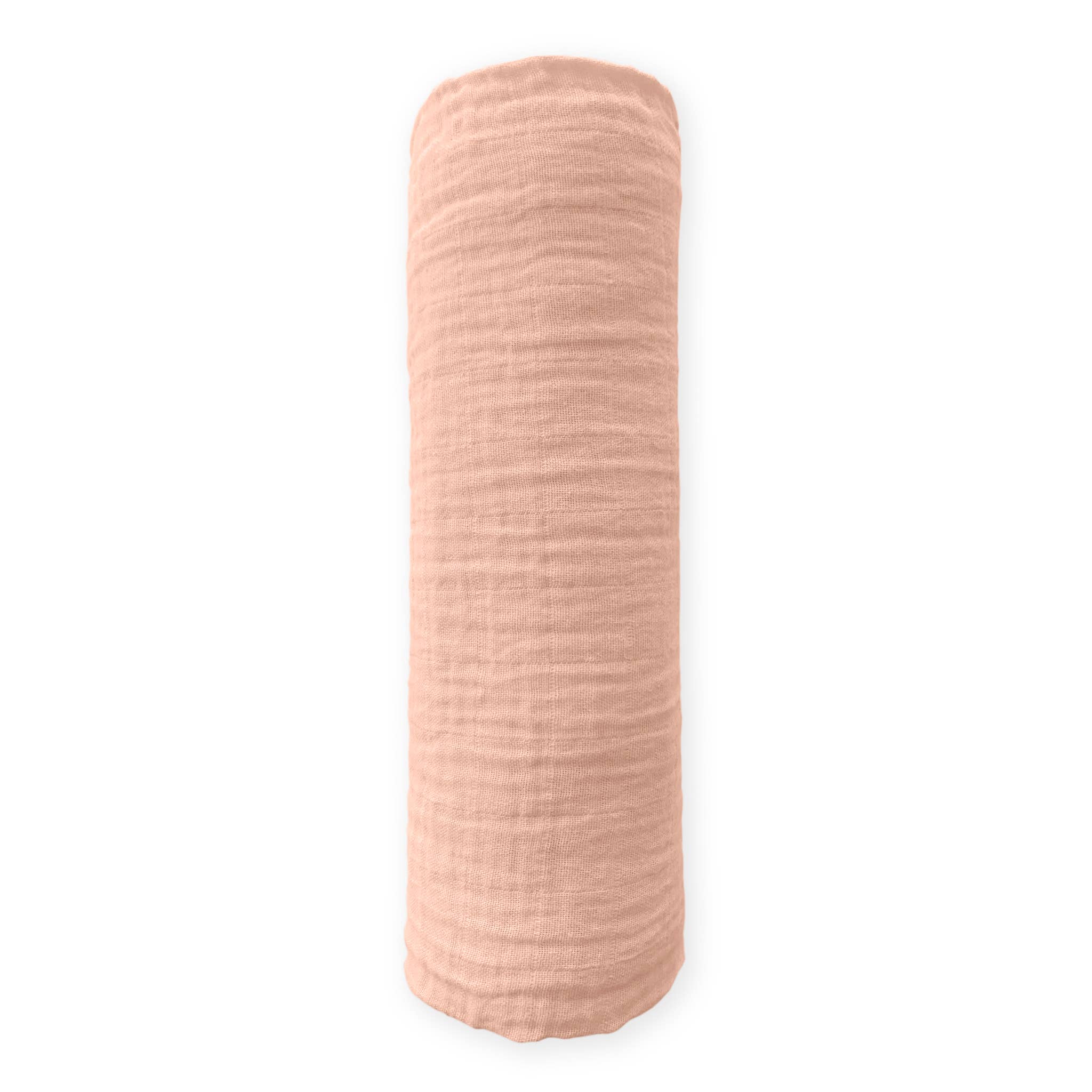 Peach Blush Muslin Swaddle Blanket