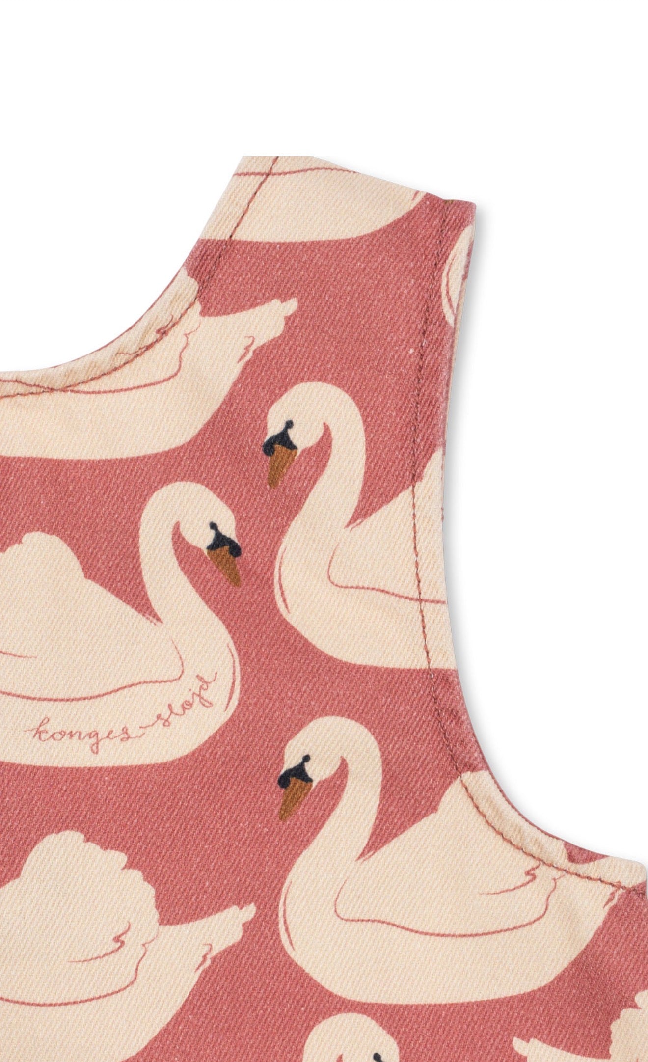 Magot Bow Dress GOTS - Swan Rose