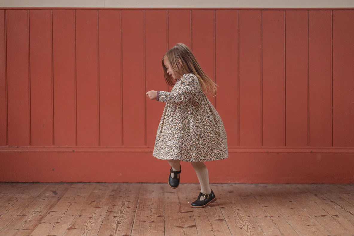 Organic Pointelle Maya Dress - Prairie Floral