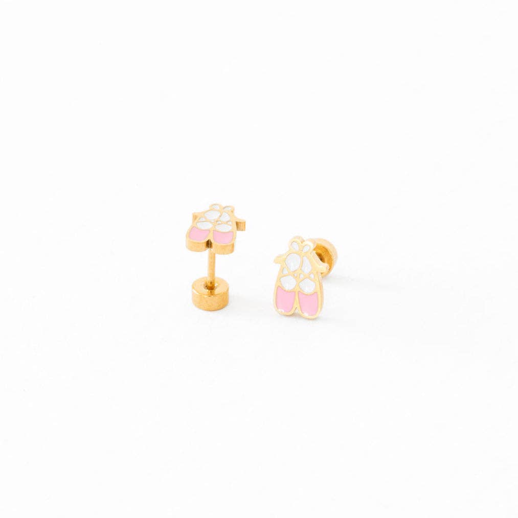 Ballet Slipper Stud Earrings