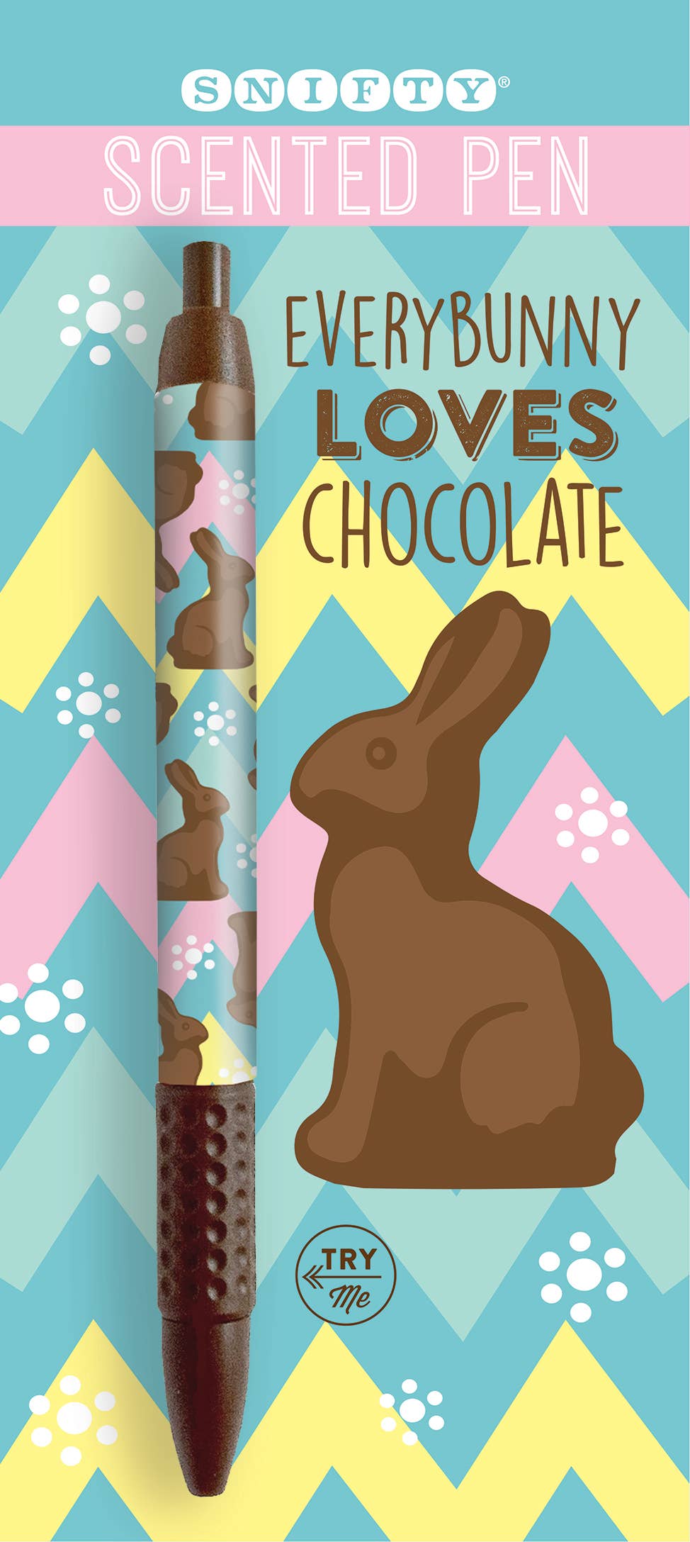 CHOCOLATE EASTER BUNNY SCENTED PEN CARDED