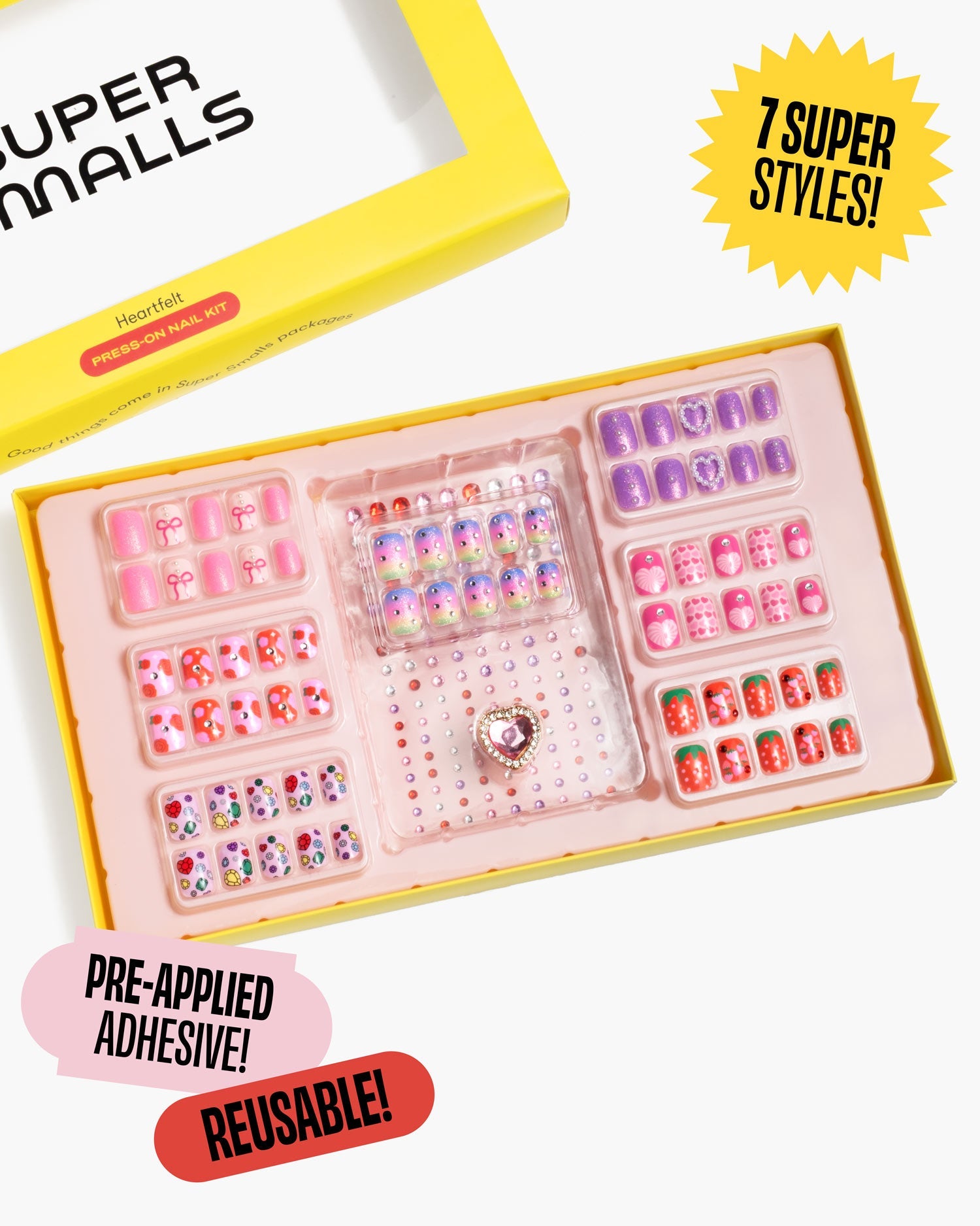 Days of the Week Press On Nails Kit - Heartfelt