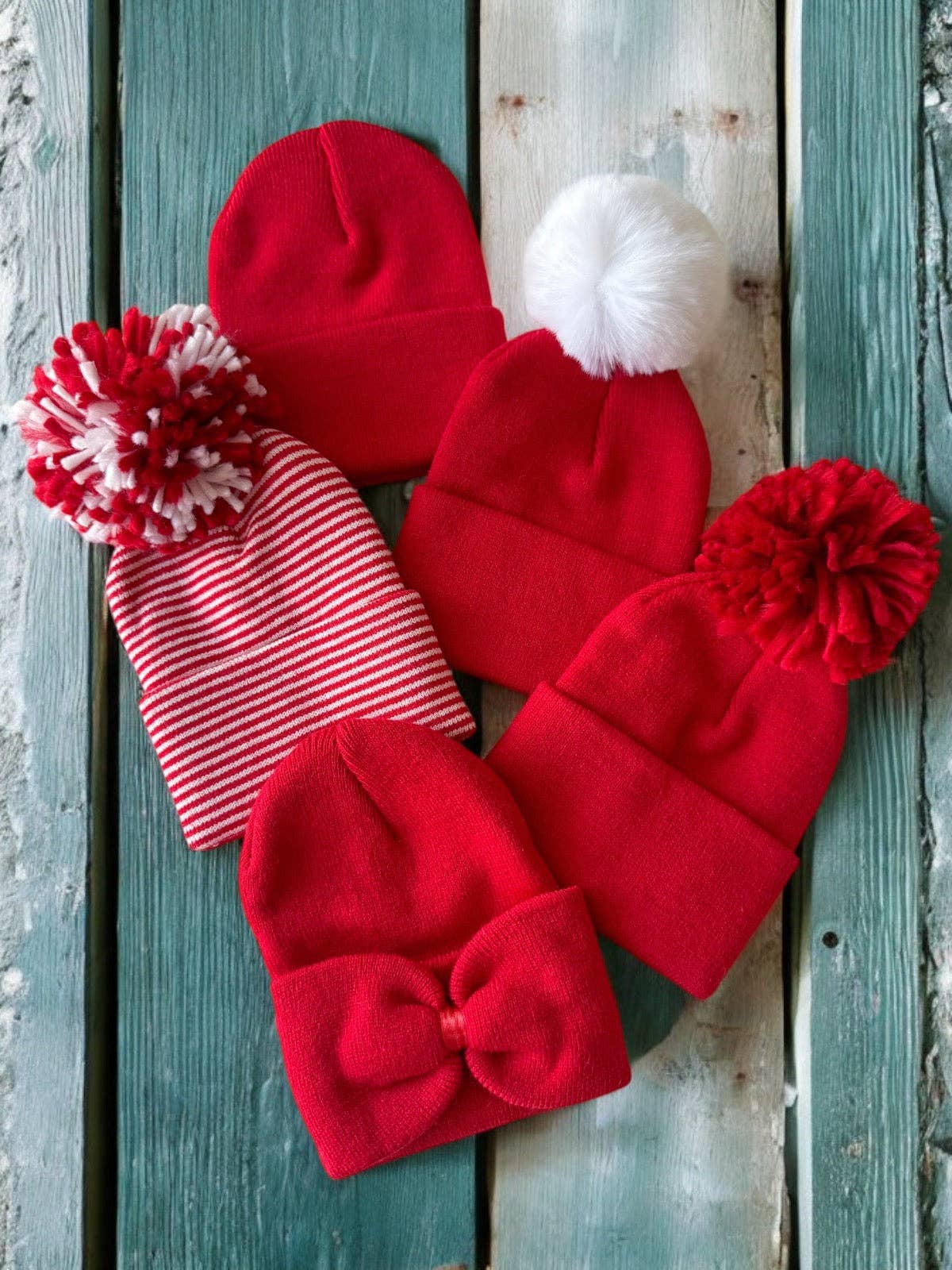 Baby's First Hat, Red Pom