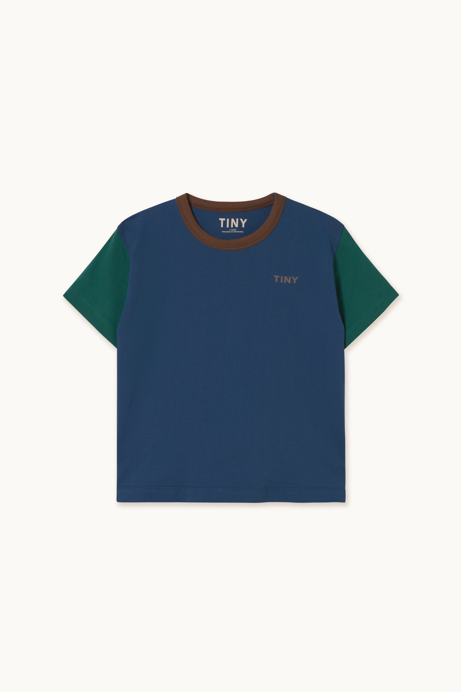 Color Block Logo Tee light navy