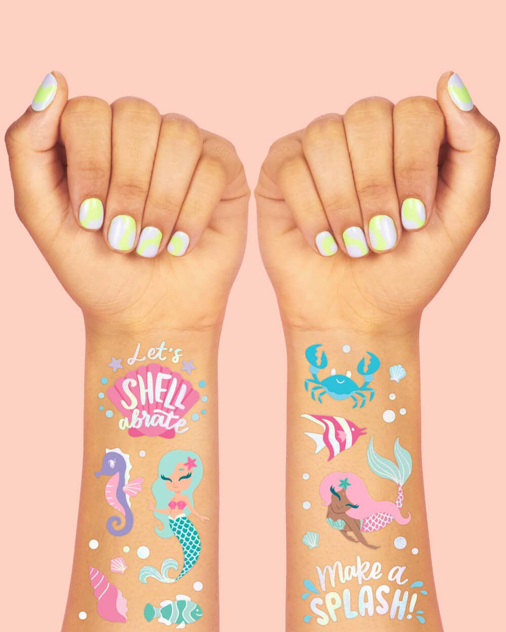 Under the Sea Temporary Tattoos | Mermaid, Ocean, Birthday