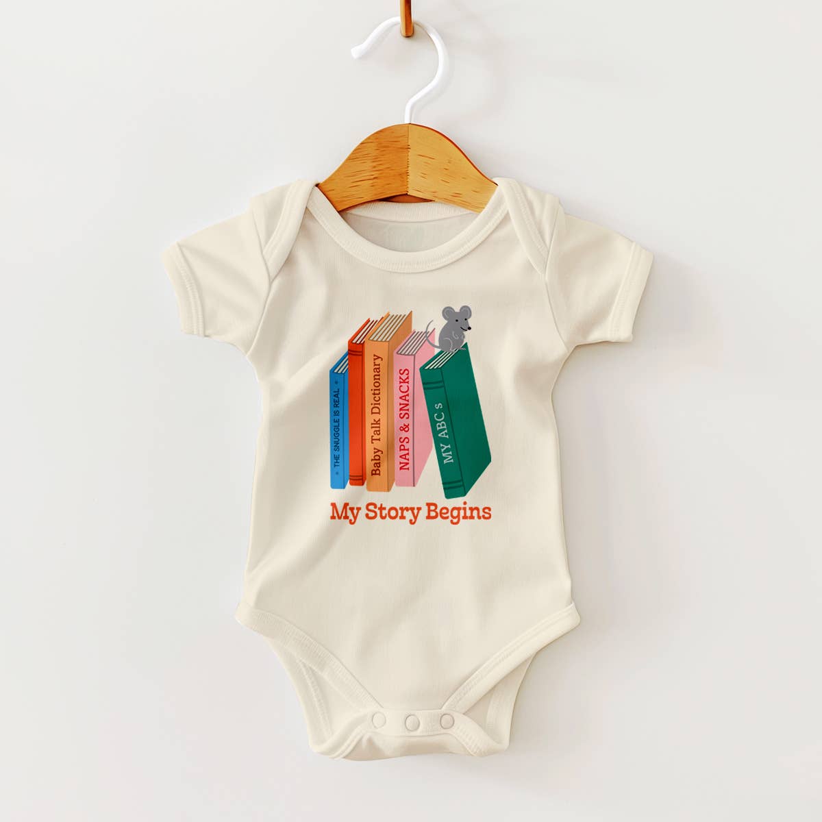 My Story Begins, Baby Bookshelf Baby Bodysuit