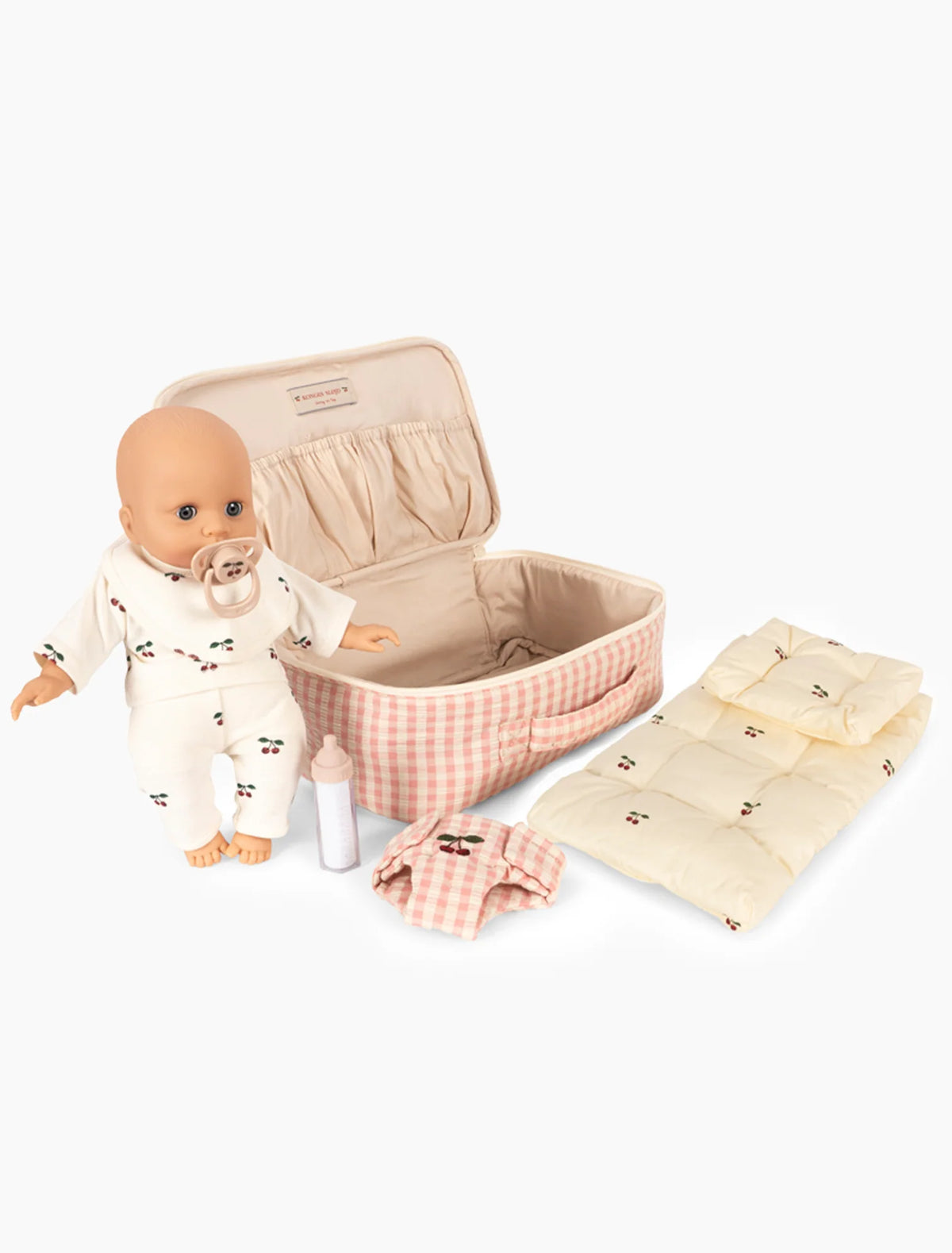 Baby Doll Nursery Suitcase - Pink Check
