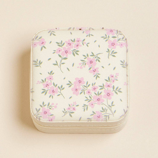 Multi Color Flower Pattern Jewelry Box