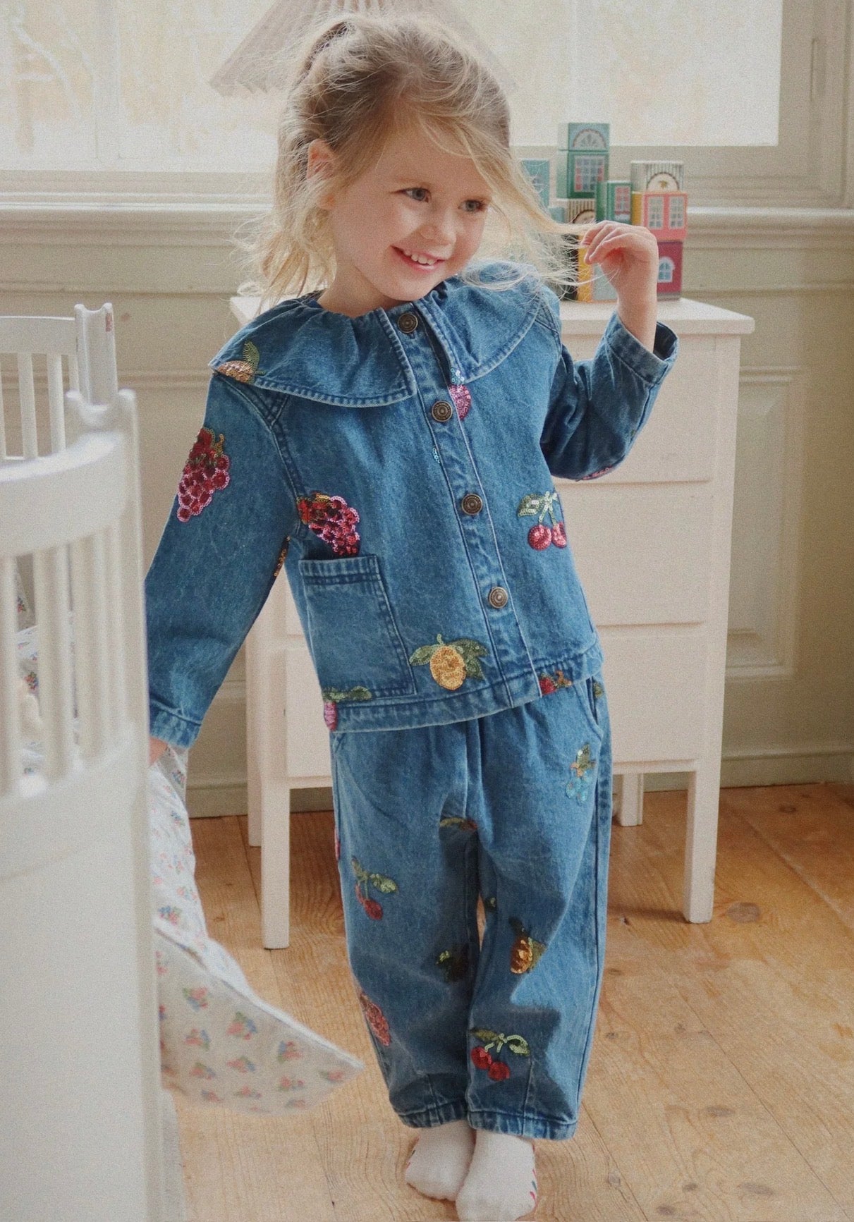 Magot Sequin Frill Pants GOTS - Vitamins