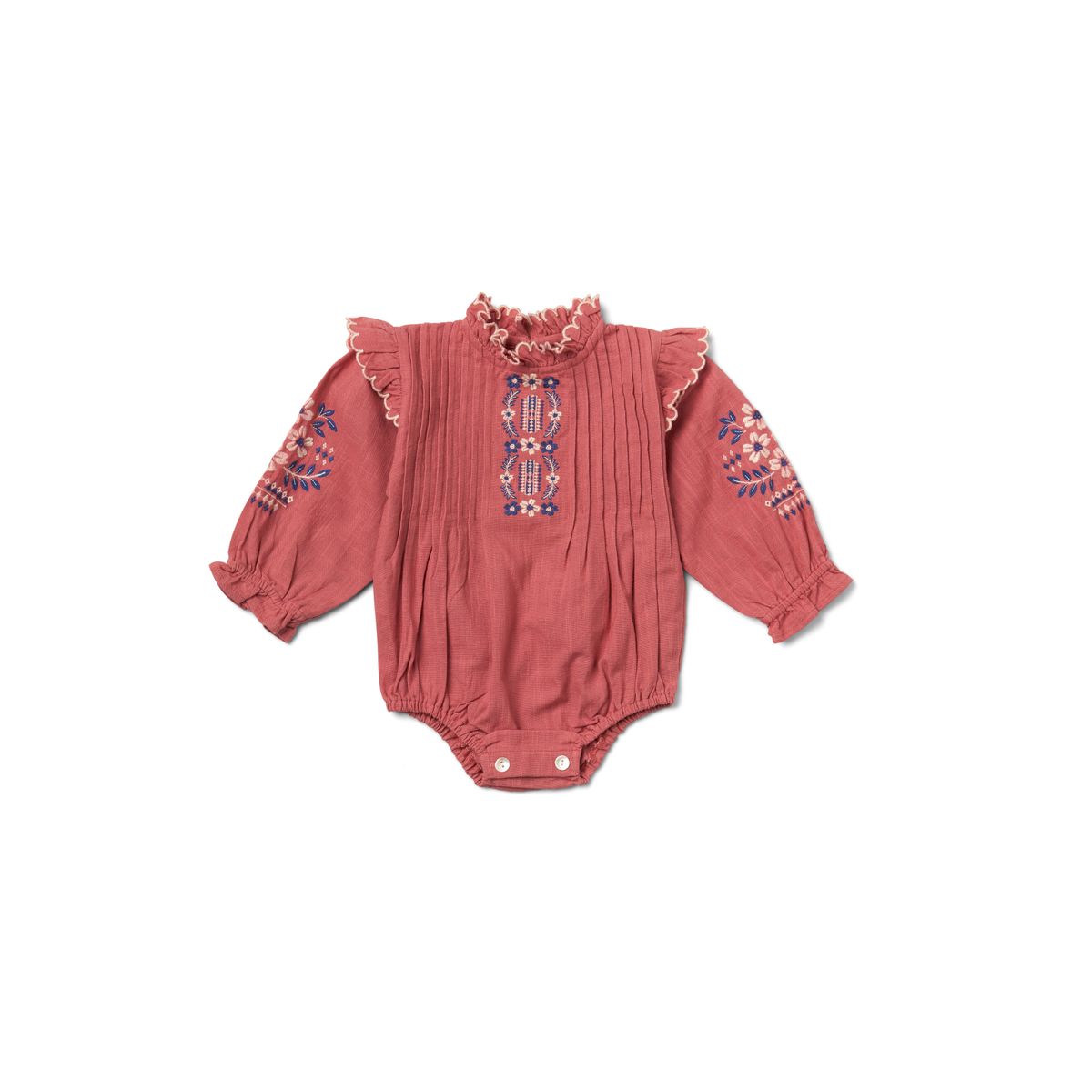 Little Marie Romper in Dusty Cedar