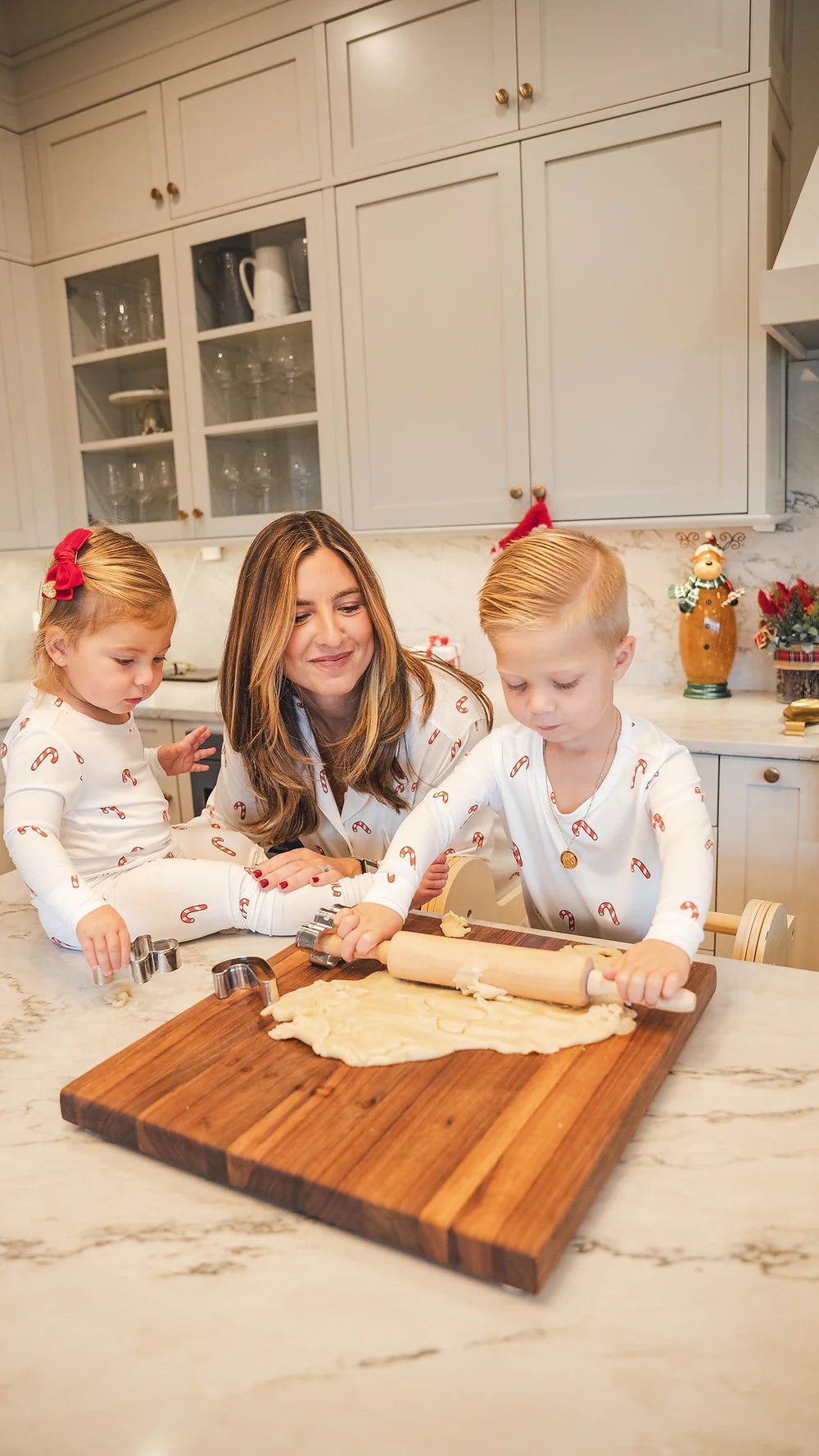 Candy cane dreams baby pajamas