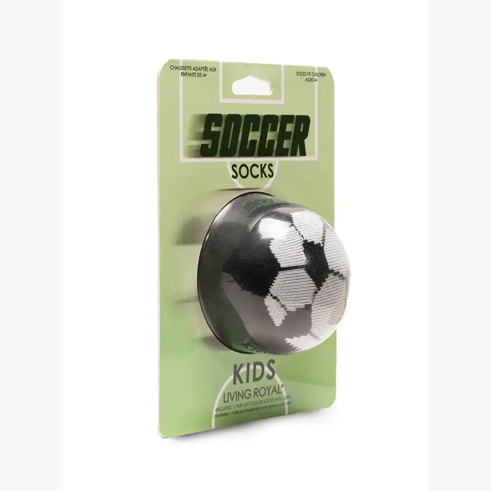 3D Packaged Crew Socks -  Soccer Ball 4+