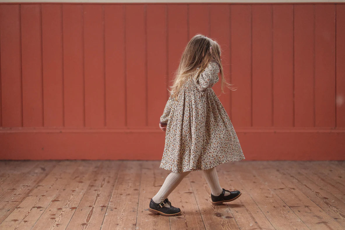 Organic Pointelle Maya Dress - Prairie Floral