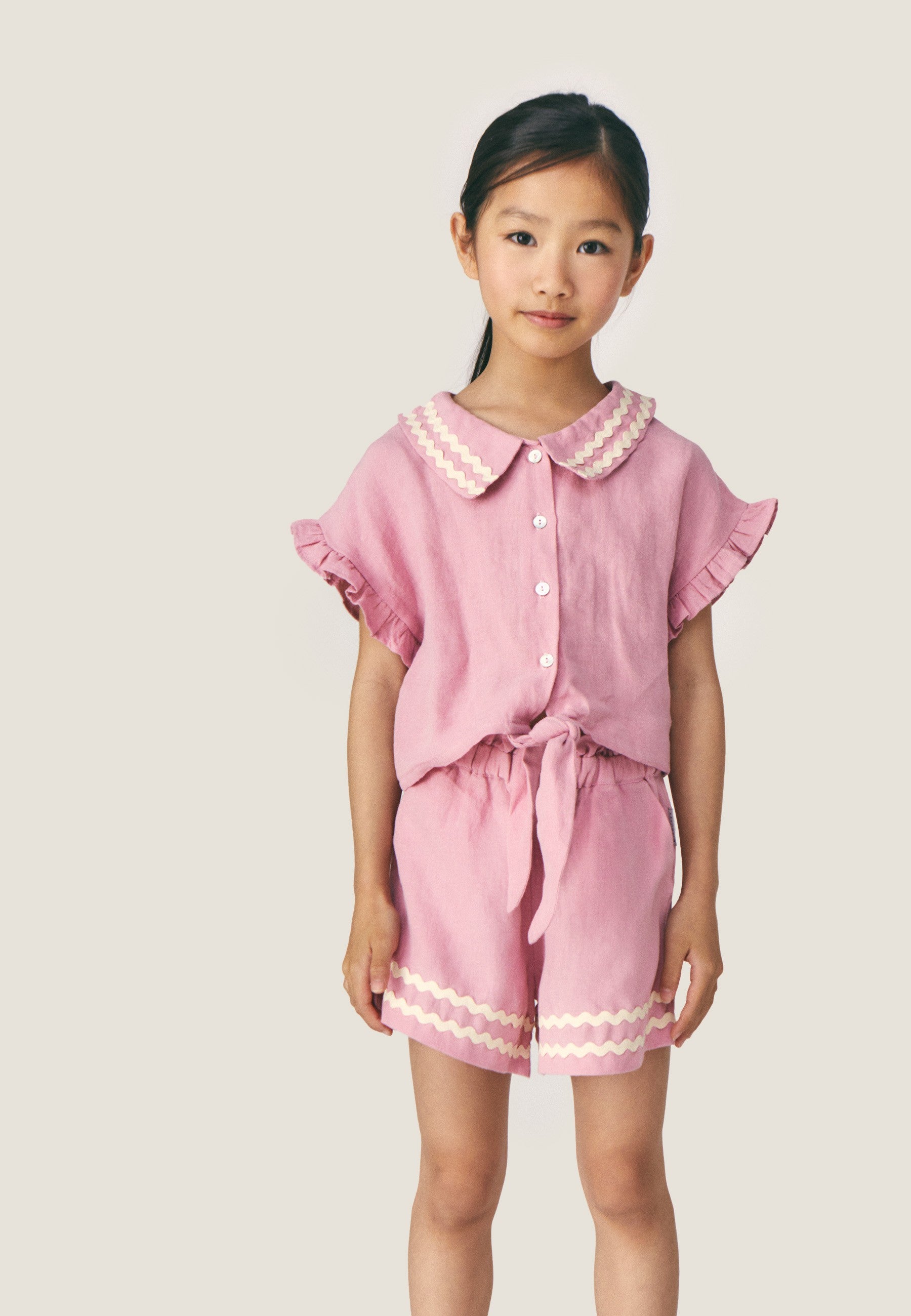 Isaline Linen Short - Pink