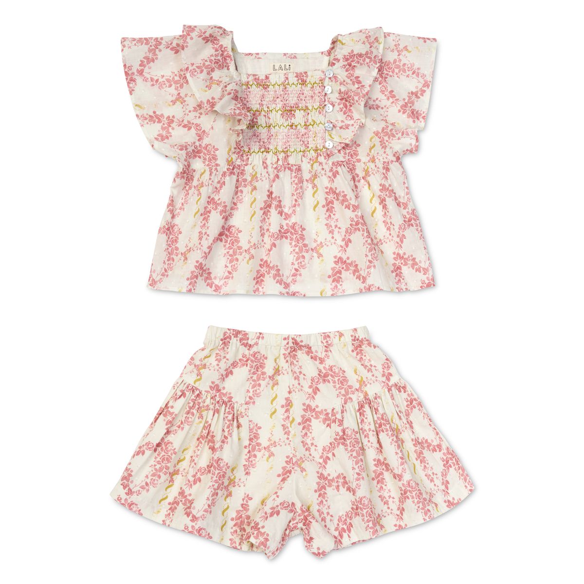 Lucia Short Set in Climbing Roses Print
