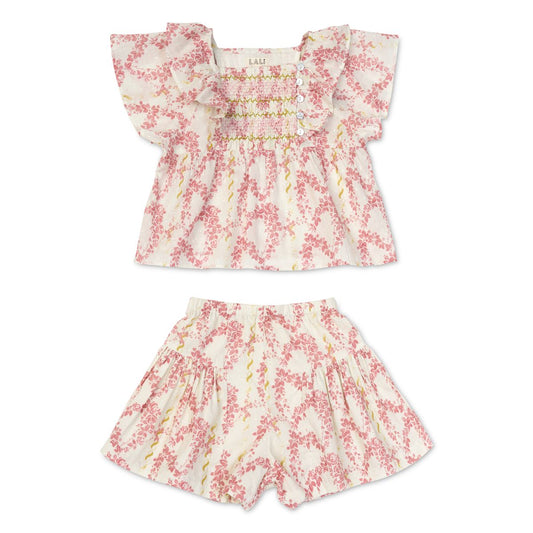 Lucia Short Set in Climbing Roses Print