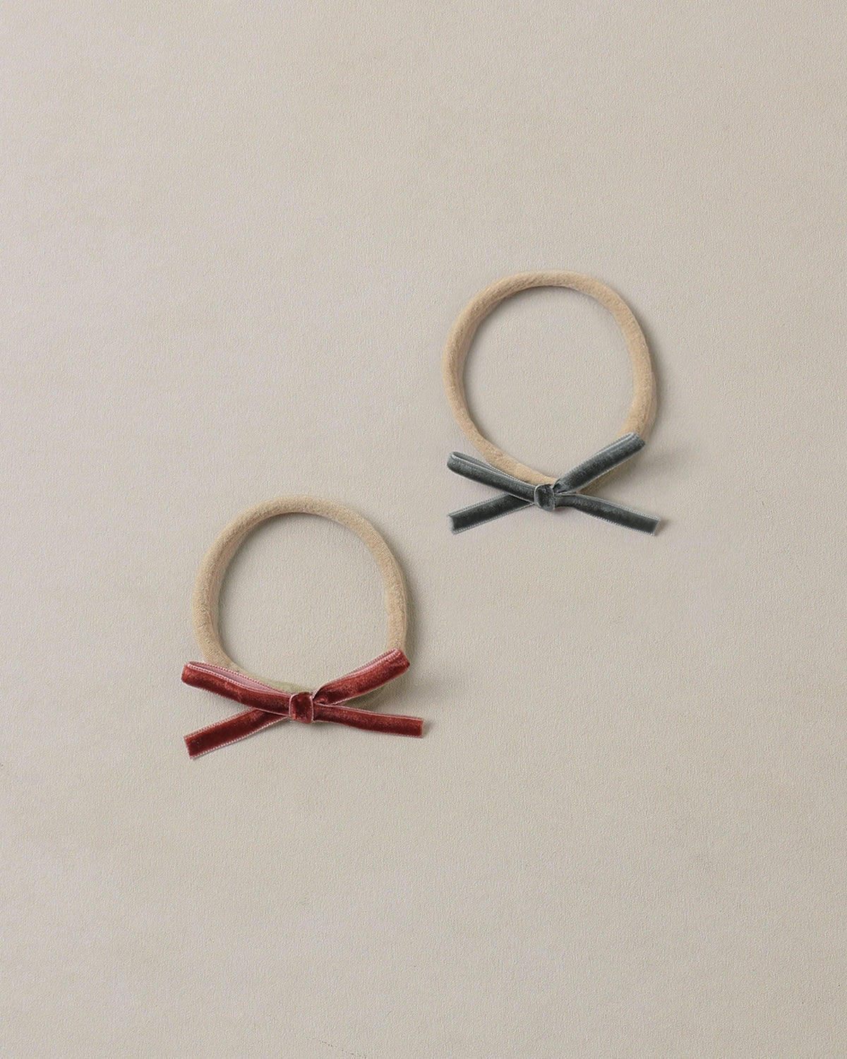 Baby Bow Headbands - Green, Ruby