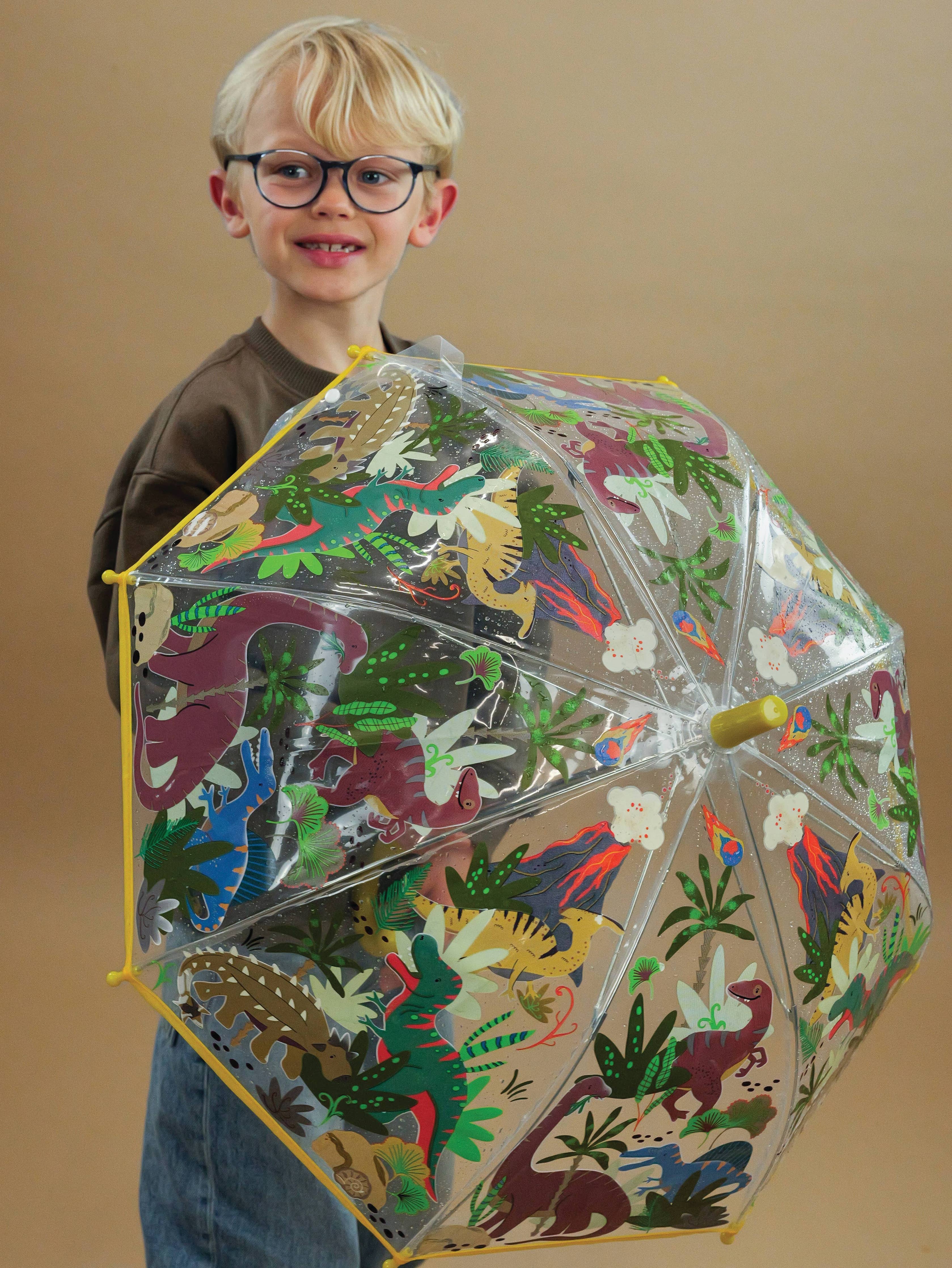 Dinosaur Transparent Color Changing Umbrella