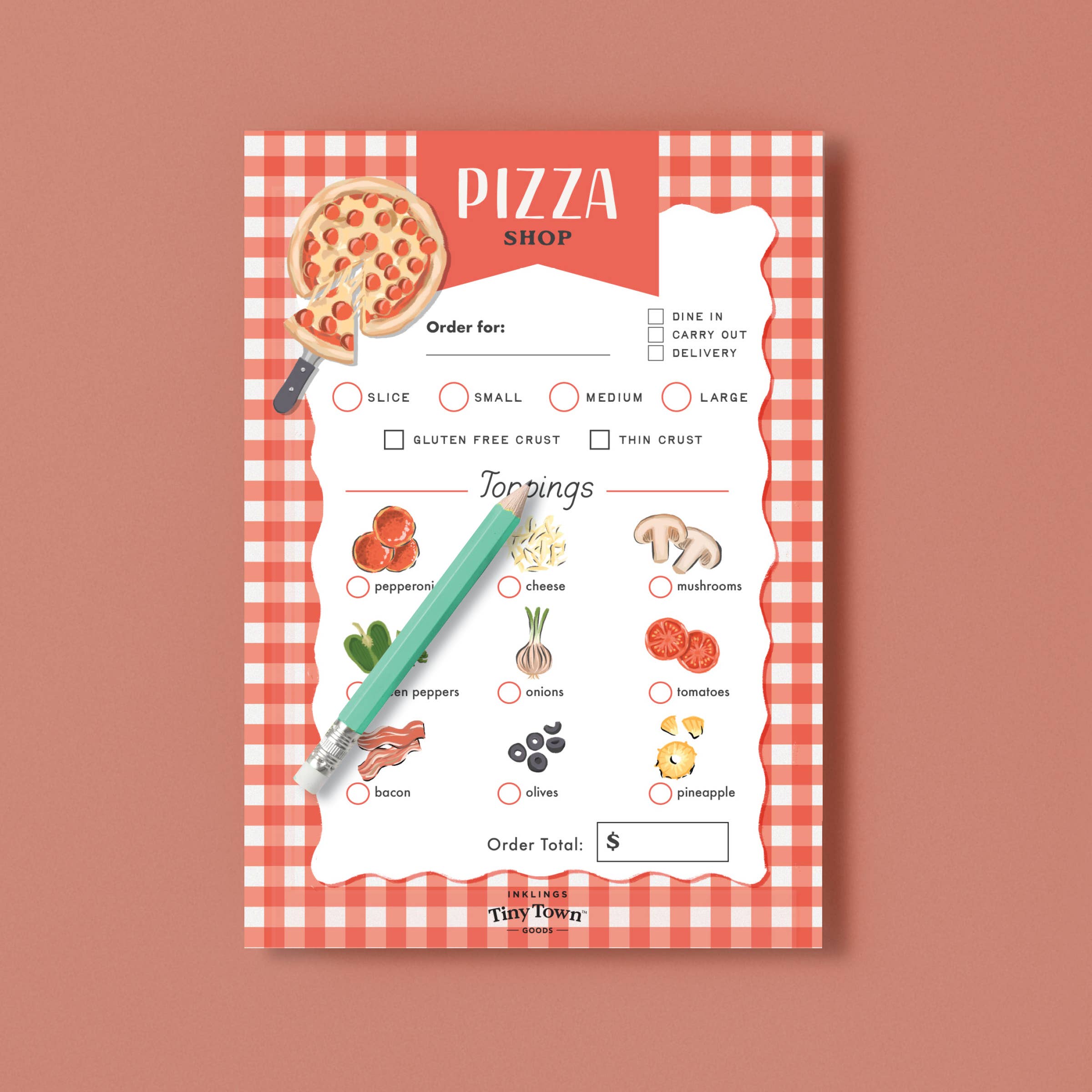 Tiny Town™ Play Notepad - Pizza Shop