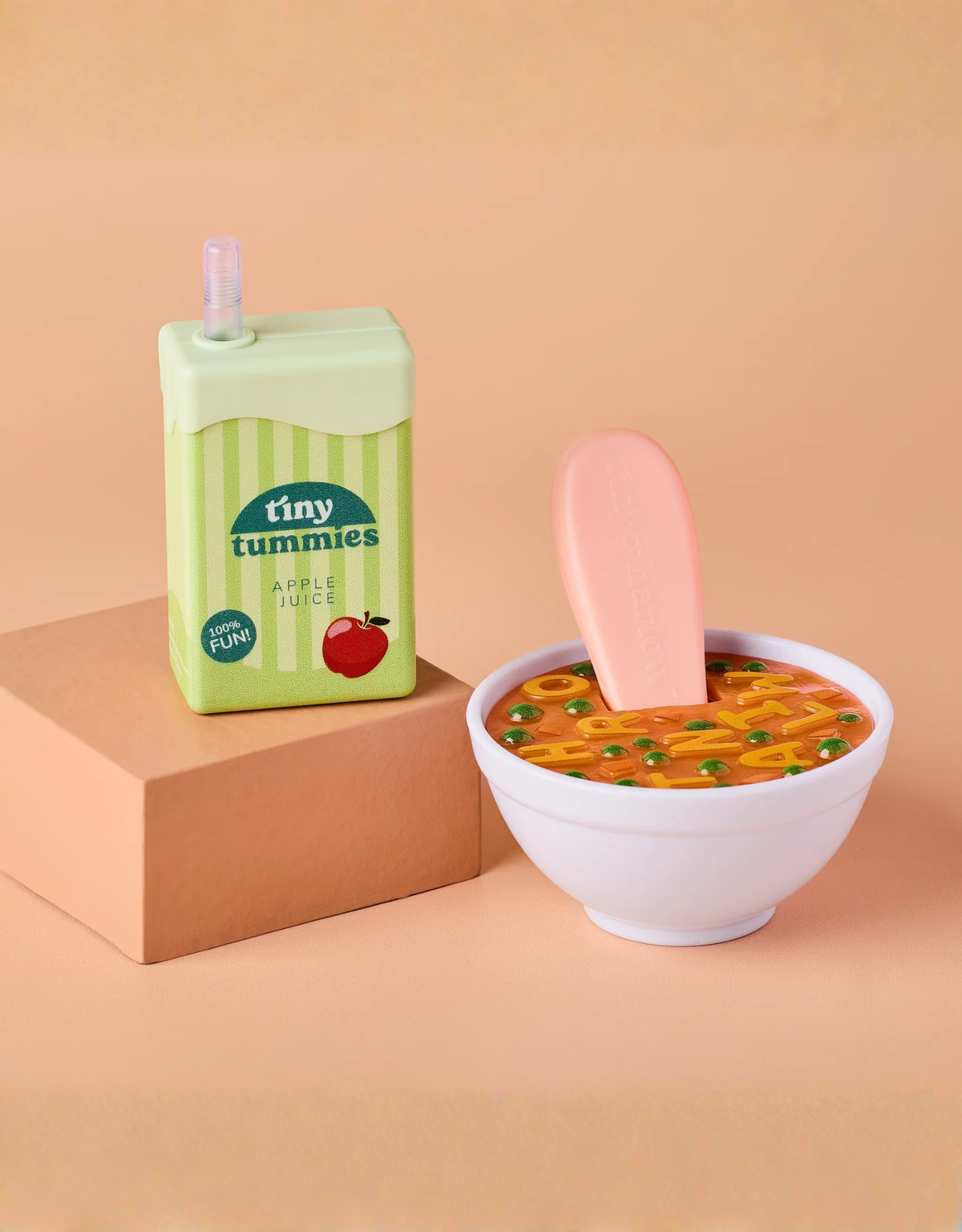 Tiny Tummies Set - Alphabet Soup Bowl and Juice Box