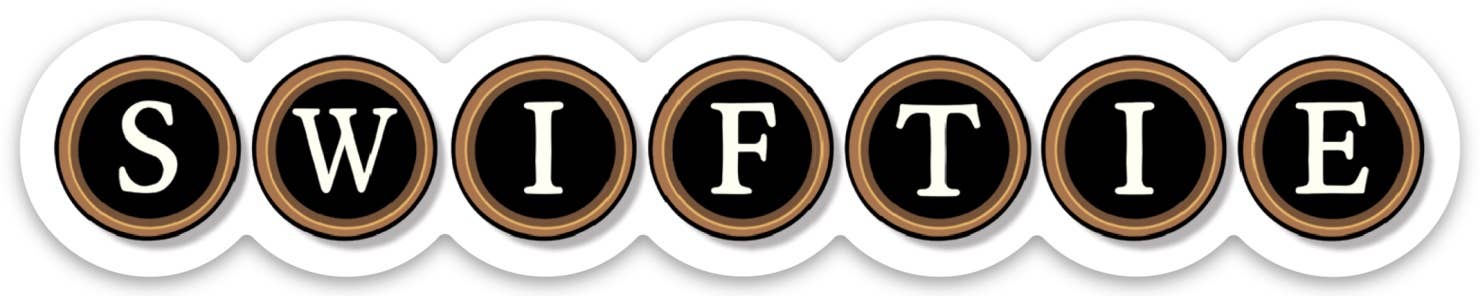 Swiftie Typewriter Keys Die Cut Sticker