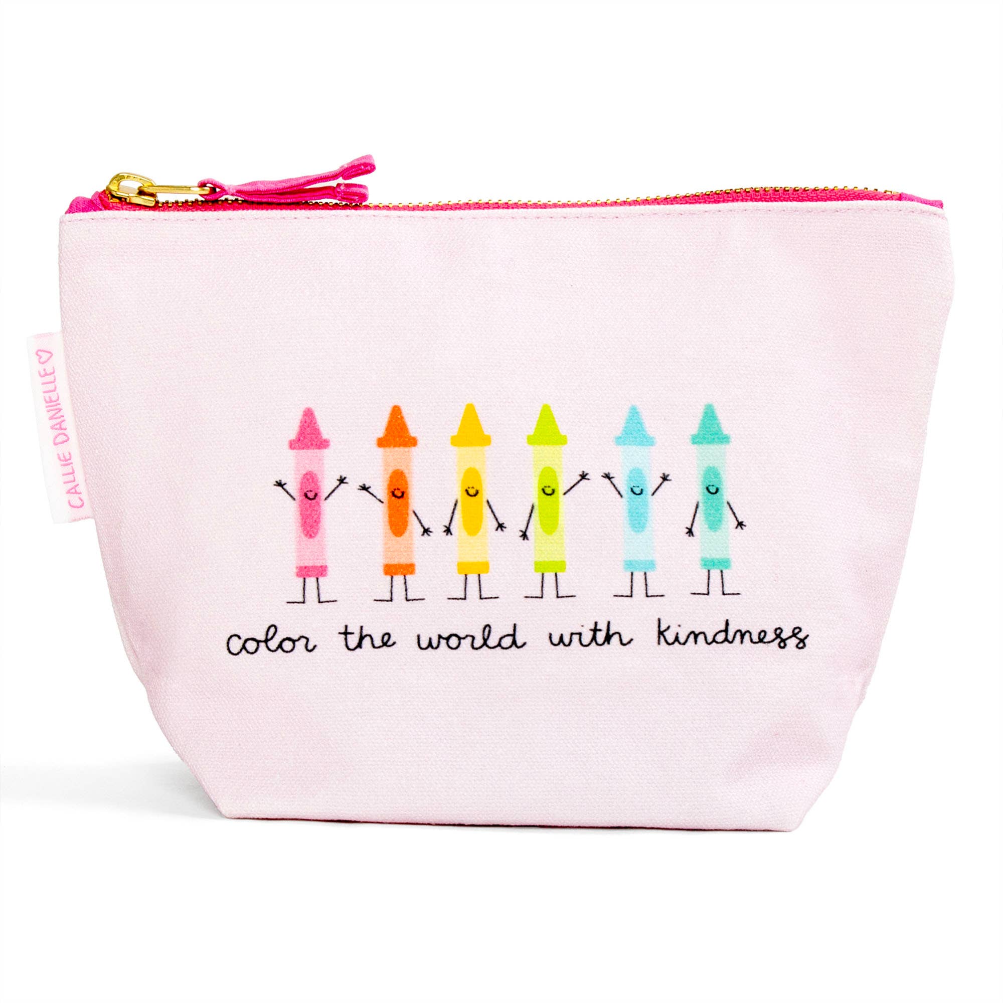 Color The World With Kindness Canvas Pouch