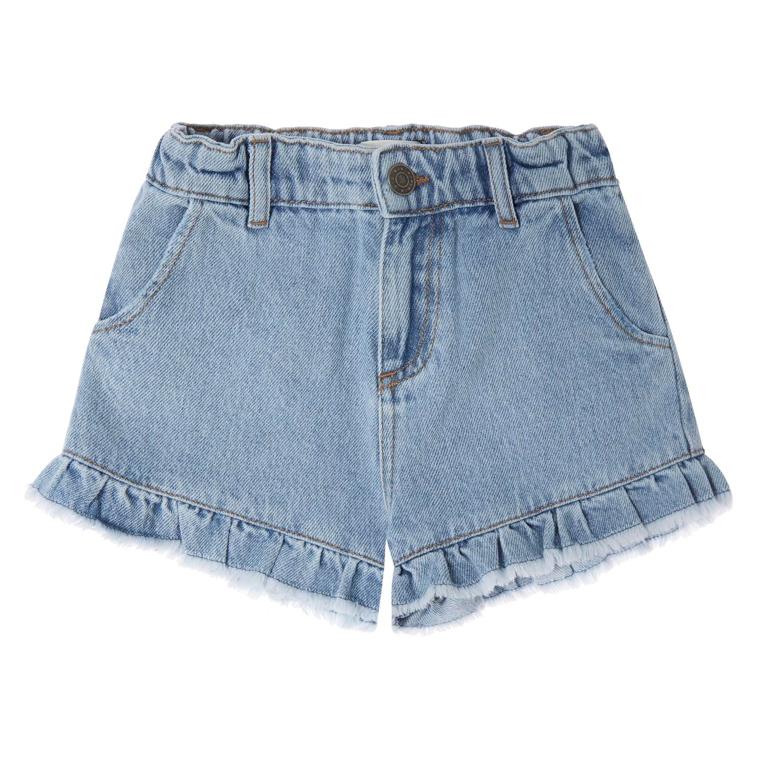 Girl’s Blue Denim Shorts - Blue