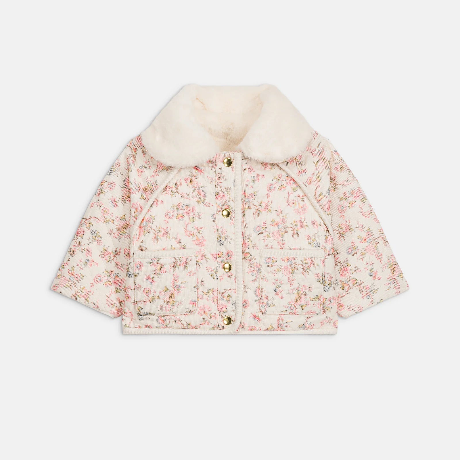 Jasmina Reversible Coat - Cream Carnation Vale
