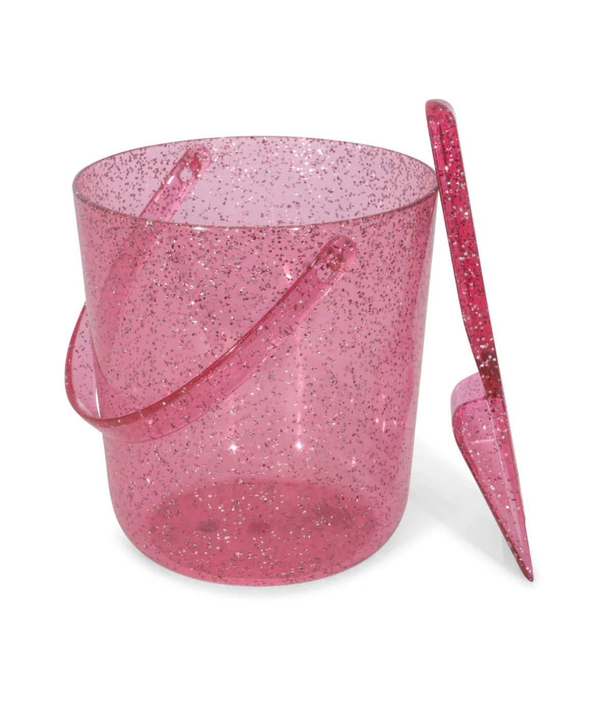 Beach Bucket and Shovel Glitter - Sparkling Pink