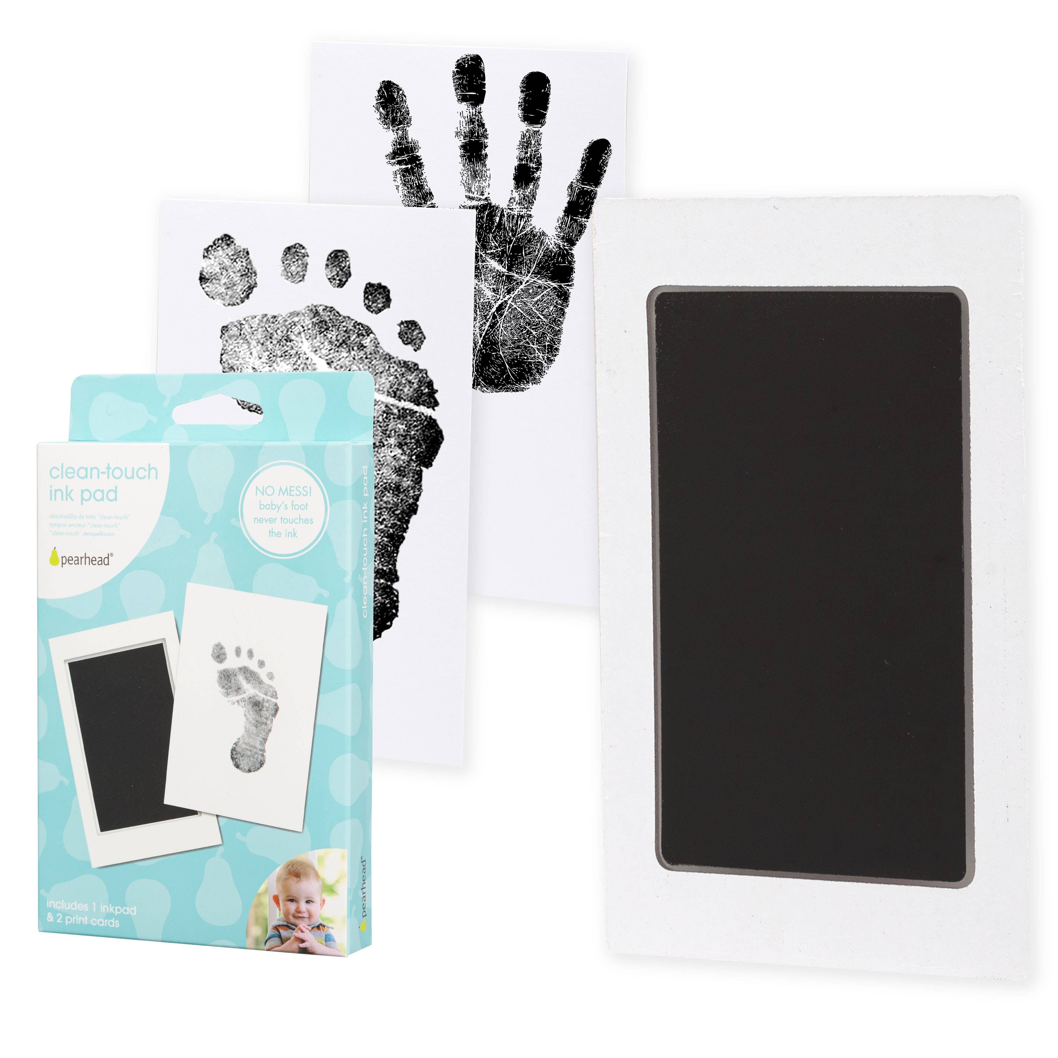 Baby Handprint or Footprint Clean-Touch Ink Pad Kit: Black