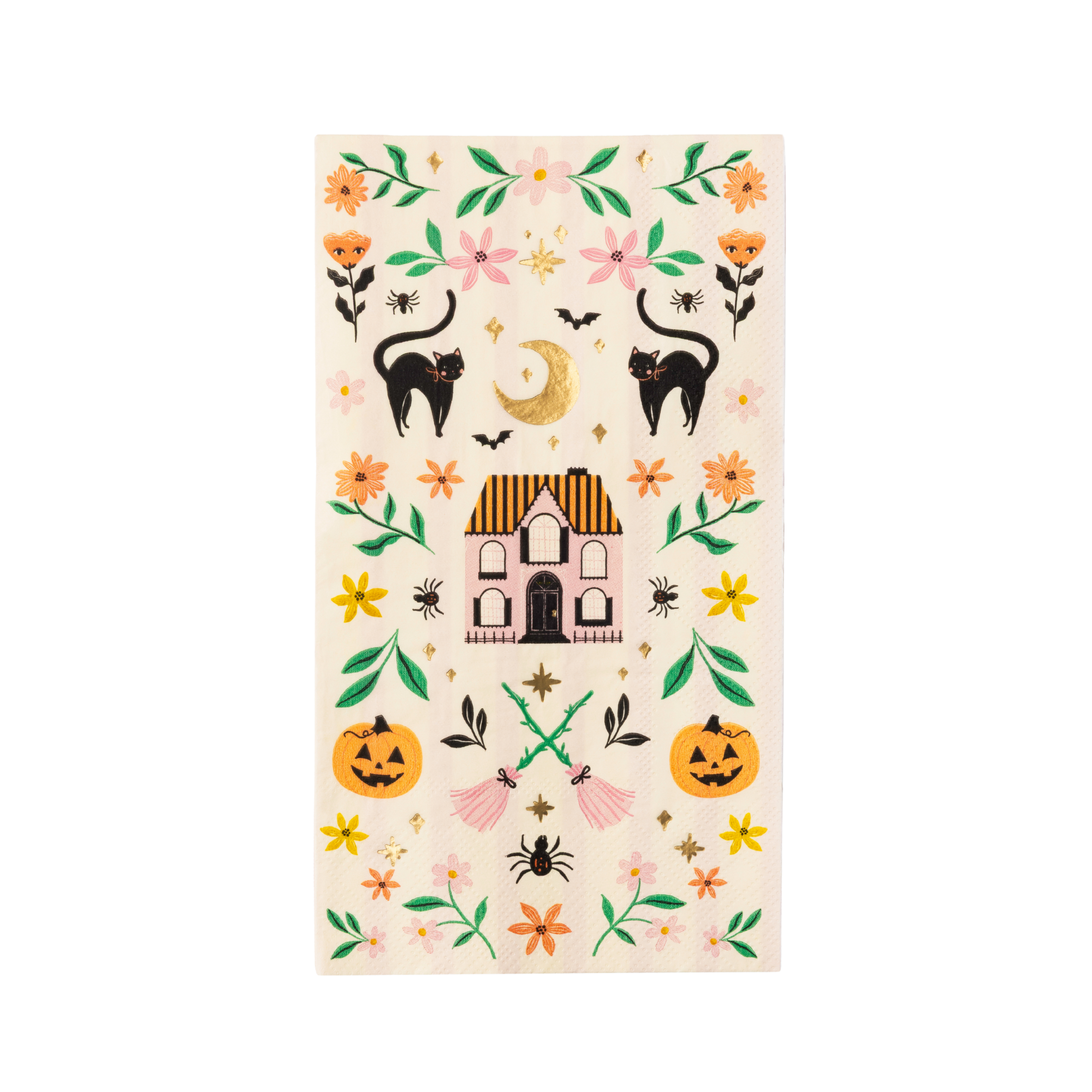 PINK HAUNTED HOUSE GUEST TOWELS