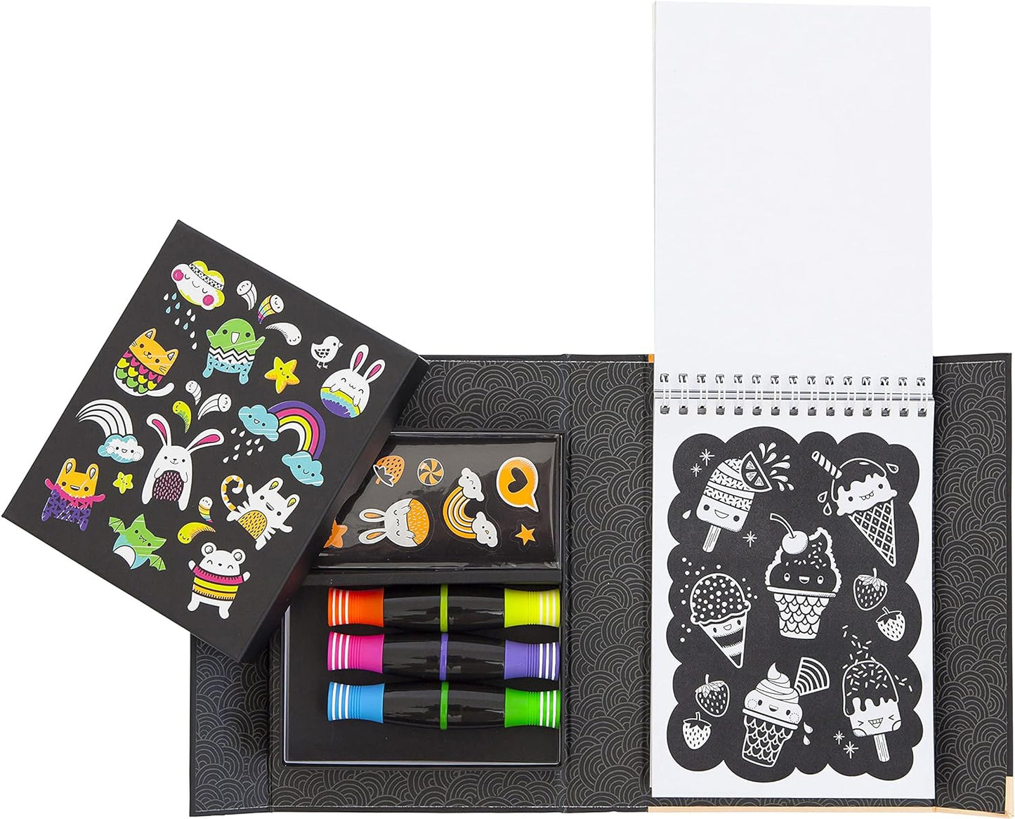 Neon Colouring Set - Glow Friends