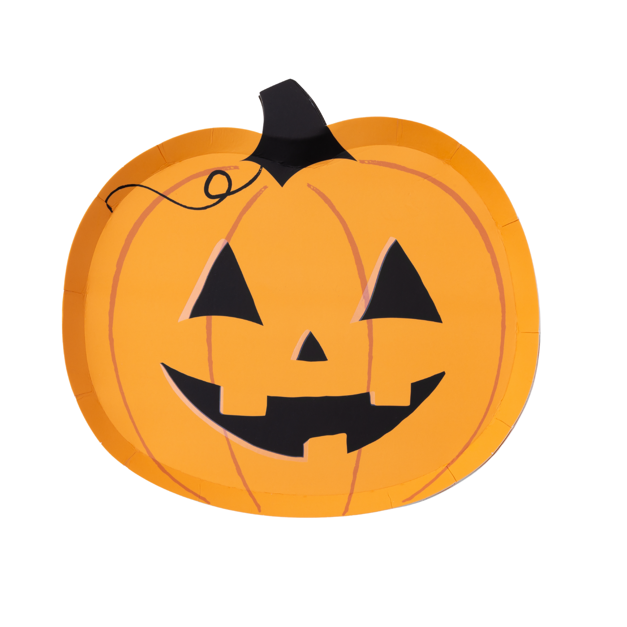 ORANGE JACK-O-LANTERN SMALL PLATES