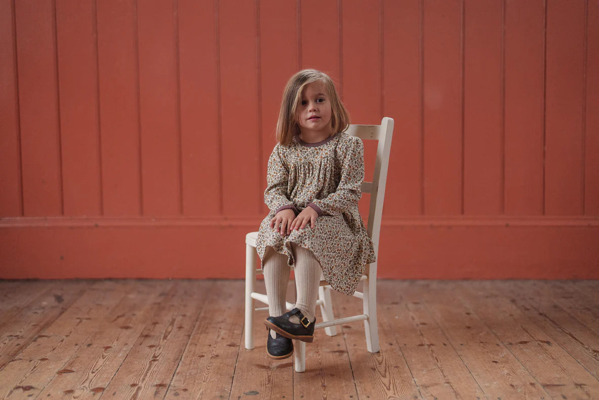 Organic Pointelle Maya Dress - Prairie Floral