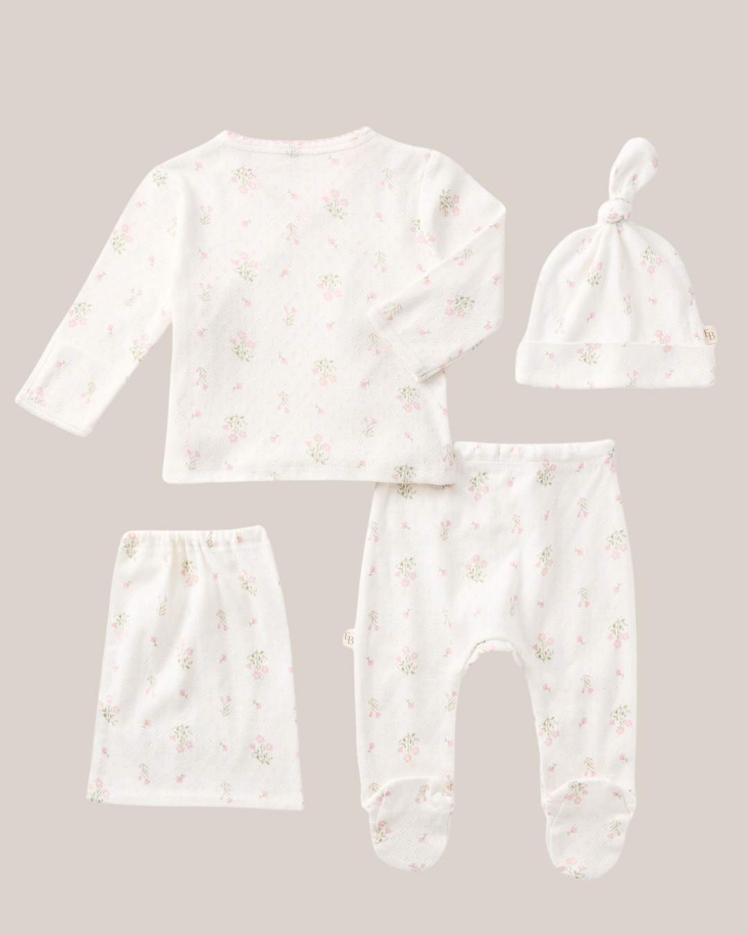 Folklore Floral Organic Cotton 3pc Bag Set