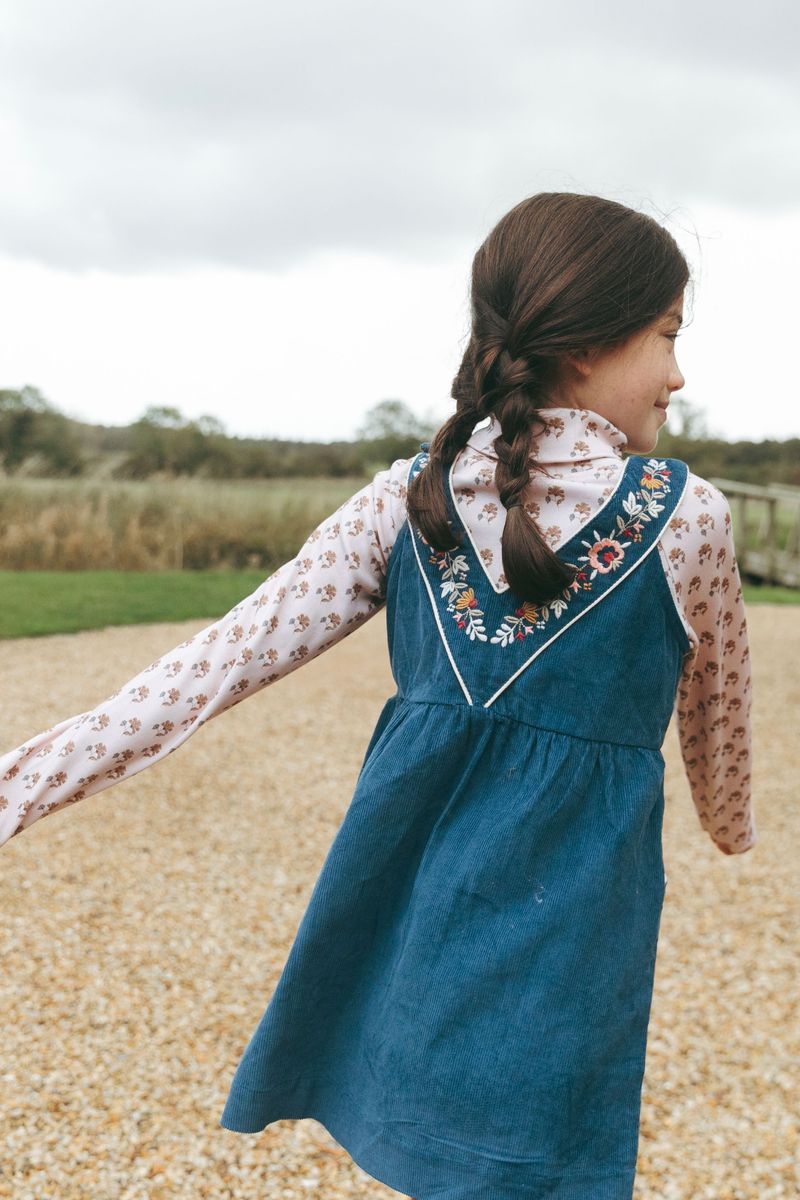 Snap Turtleneck in Textured Floral