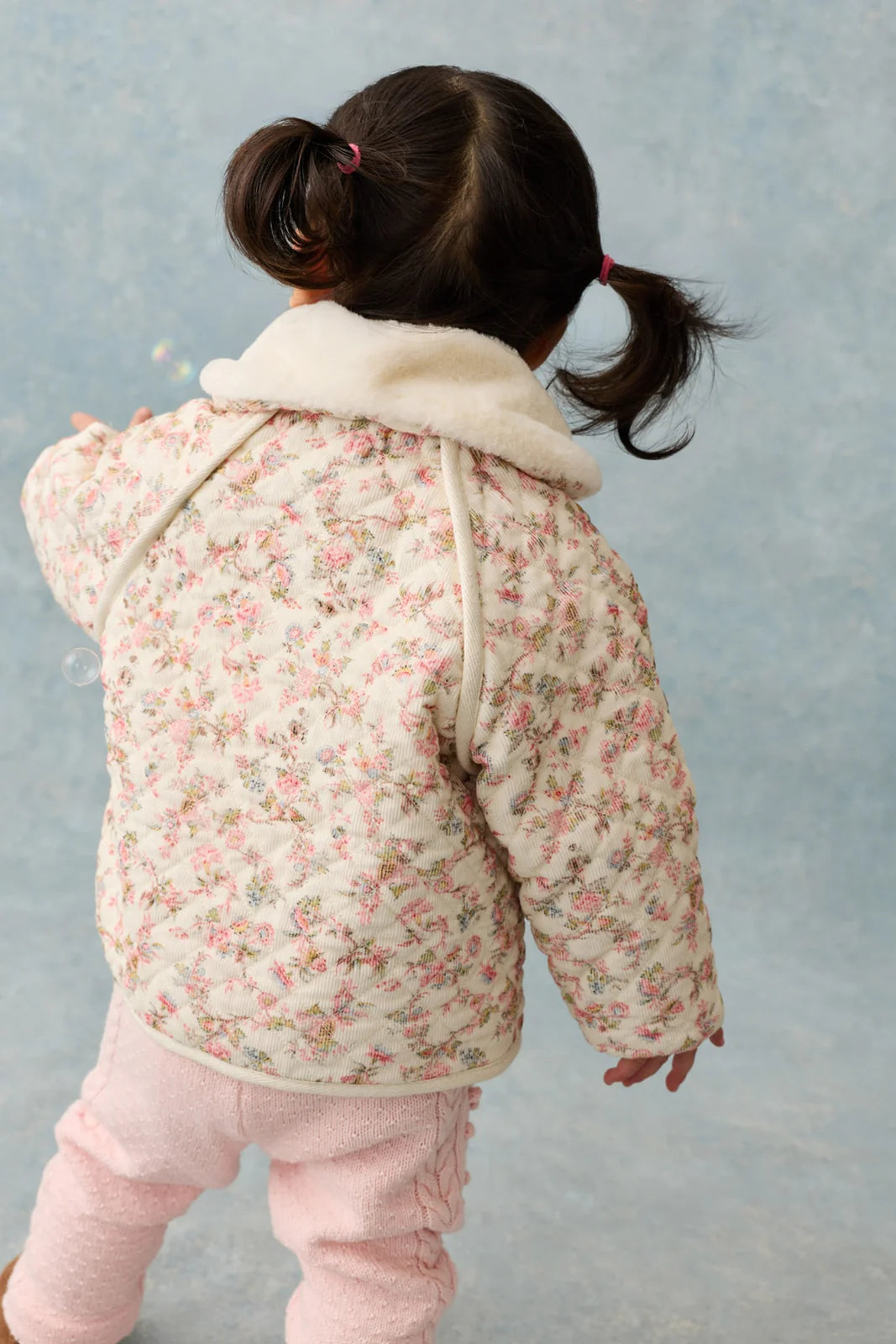 Jasmina Reversible Coat - Cream Carnation Vale