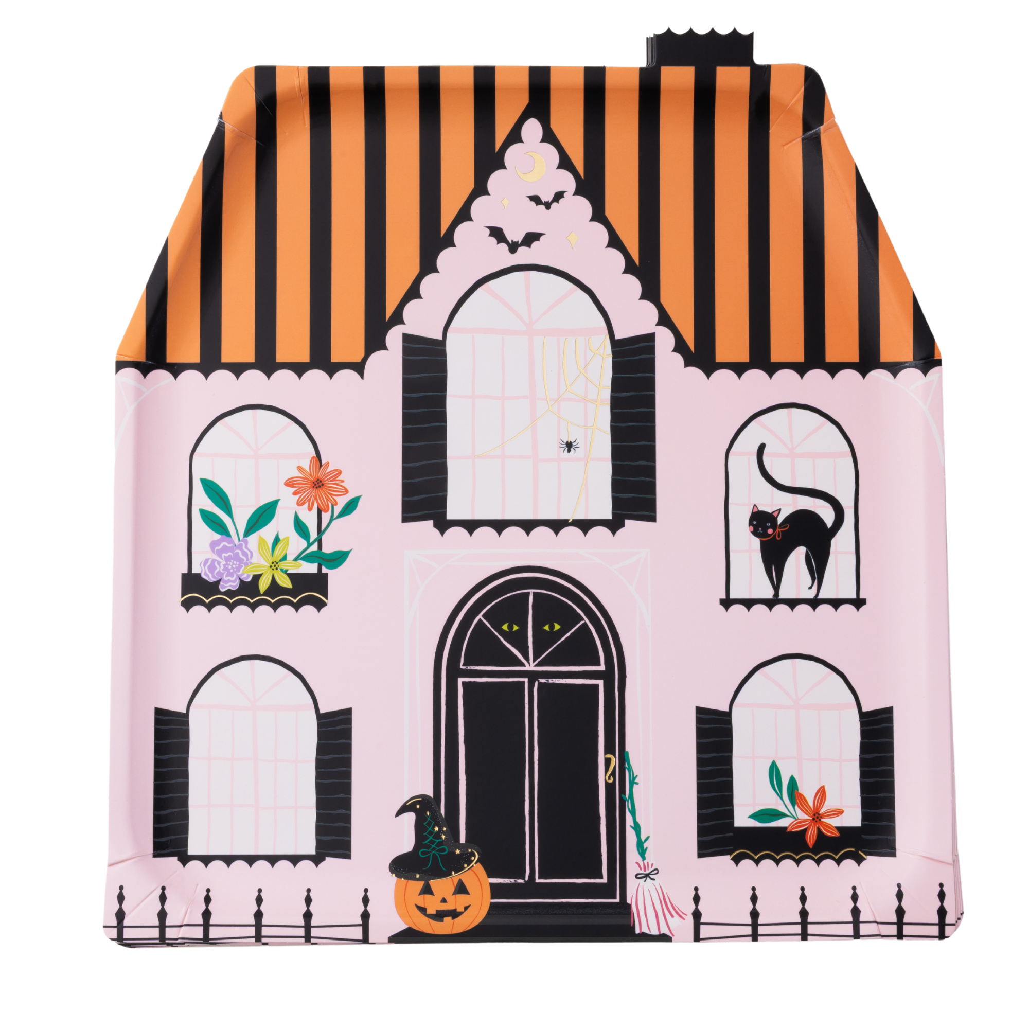 PINK HAUNTED HOUSE LARGE PLATES