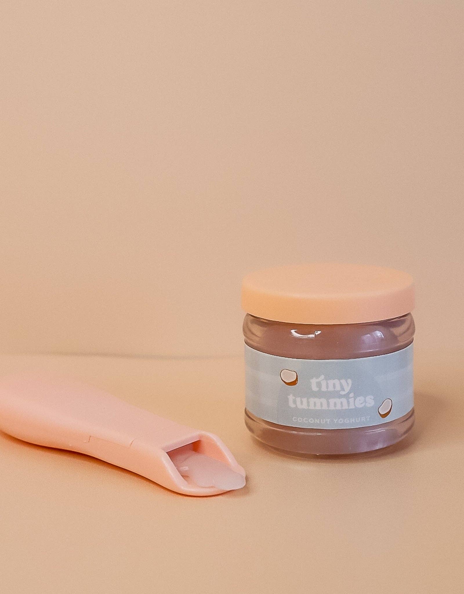 Tiny Tummies - Coconut Yogurt - Jar and spoon