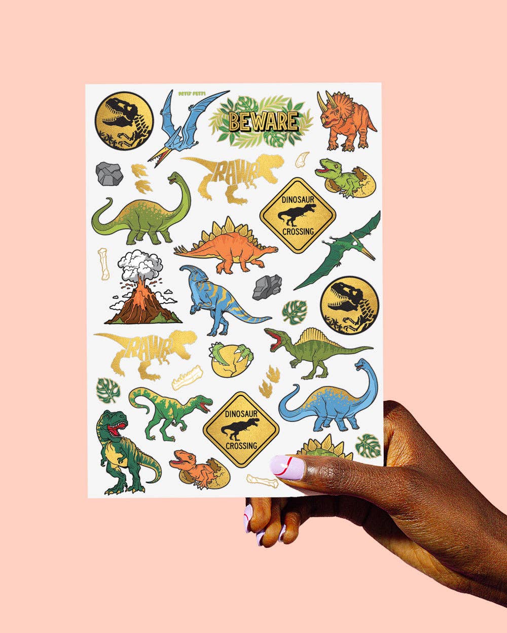 Dinosaur Temporary Tattoos | kids party, dinosaur birthday