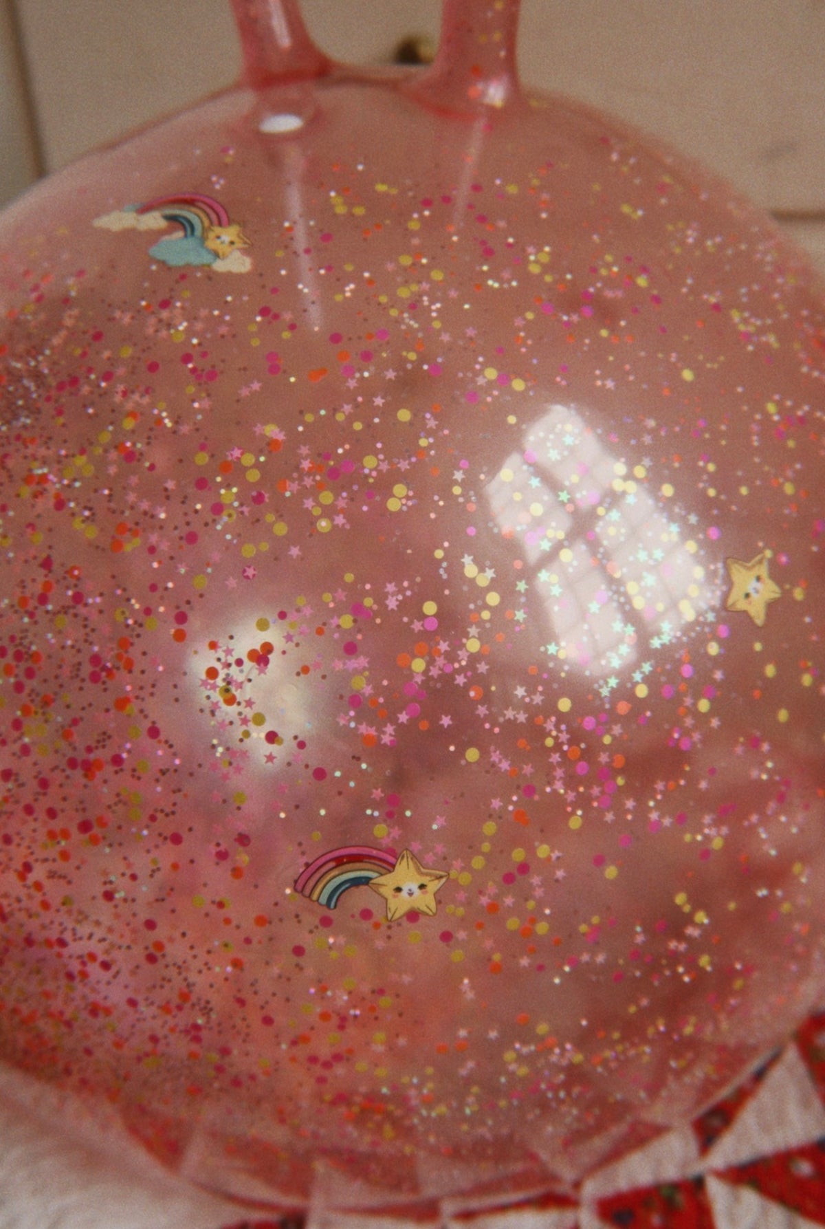 Glitter Jump Ball - Rainbow