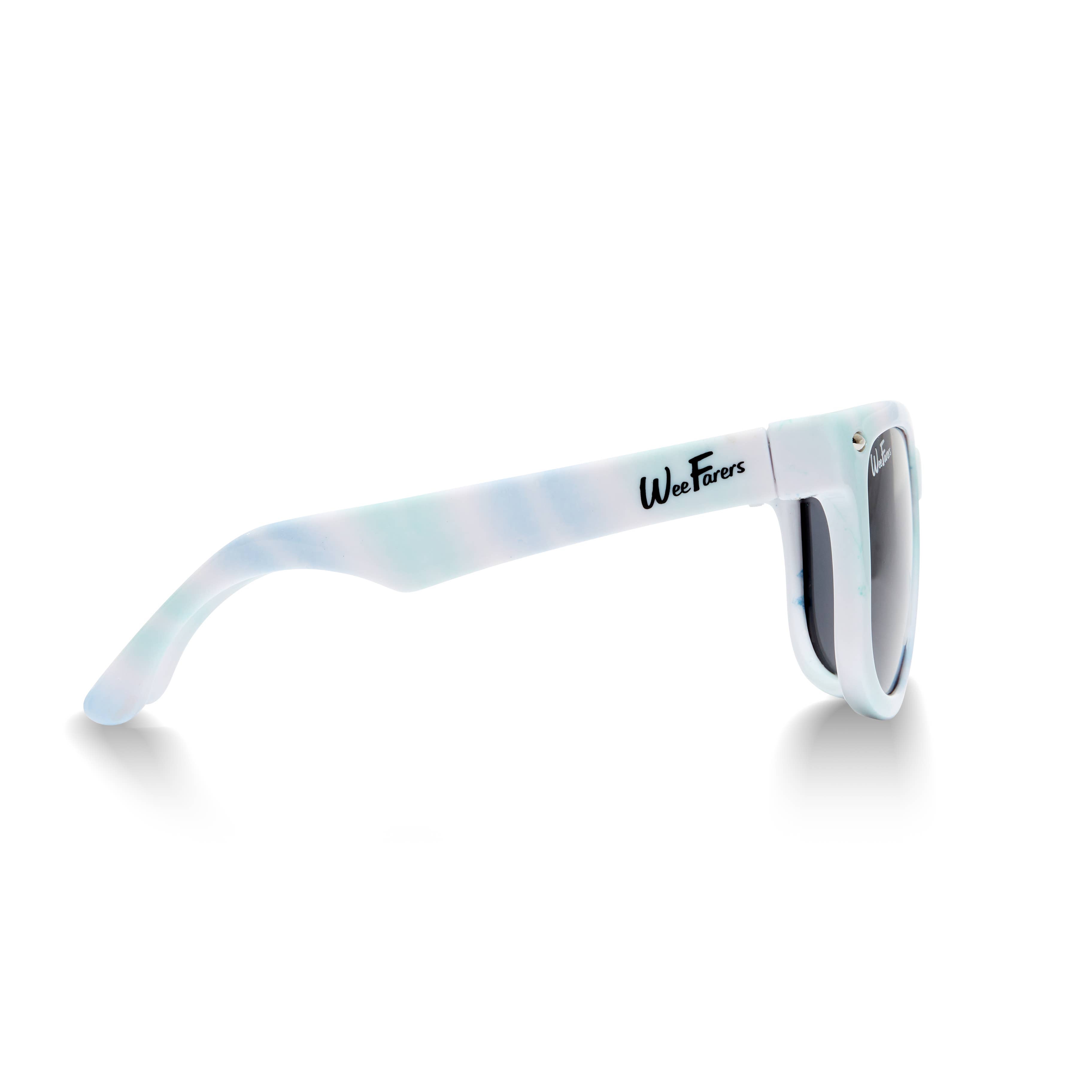 Polarized WeeFarers - Tie Dye Blue-Green: Ages 0-1