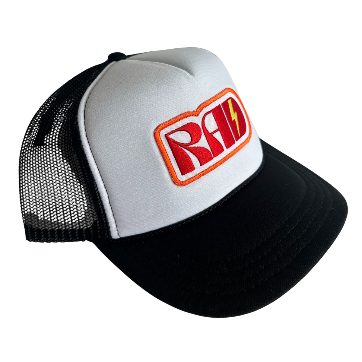 Rad Kids Trucker Hat: Black/White