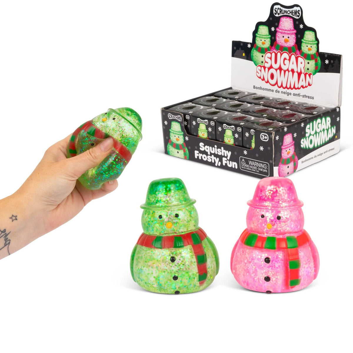 Scrunchems Sugar Snowman Squishy Toy