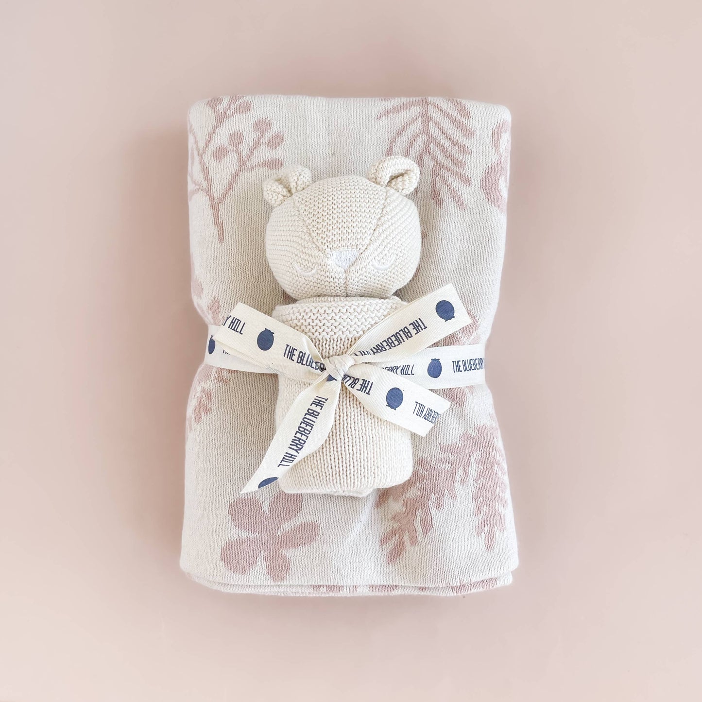 Floral Blanket + Lovey Baby Gift