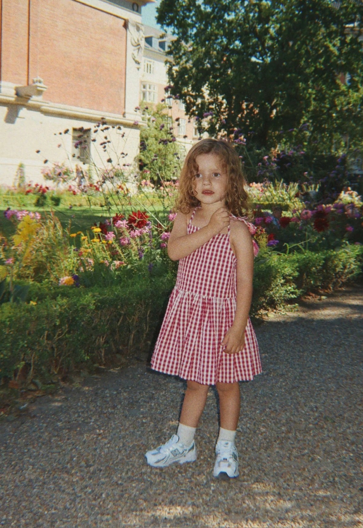 Isotta Dress GOTS - Raspberry Check